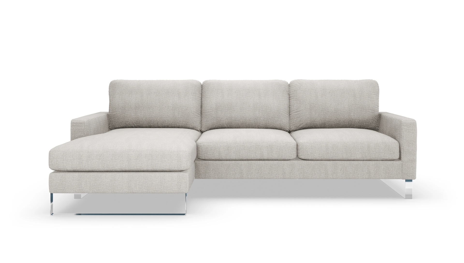 Ansicht des Produktes Cespon Sofa mit Rec links in Stoff weiß