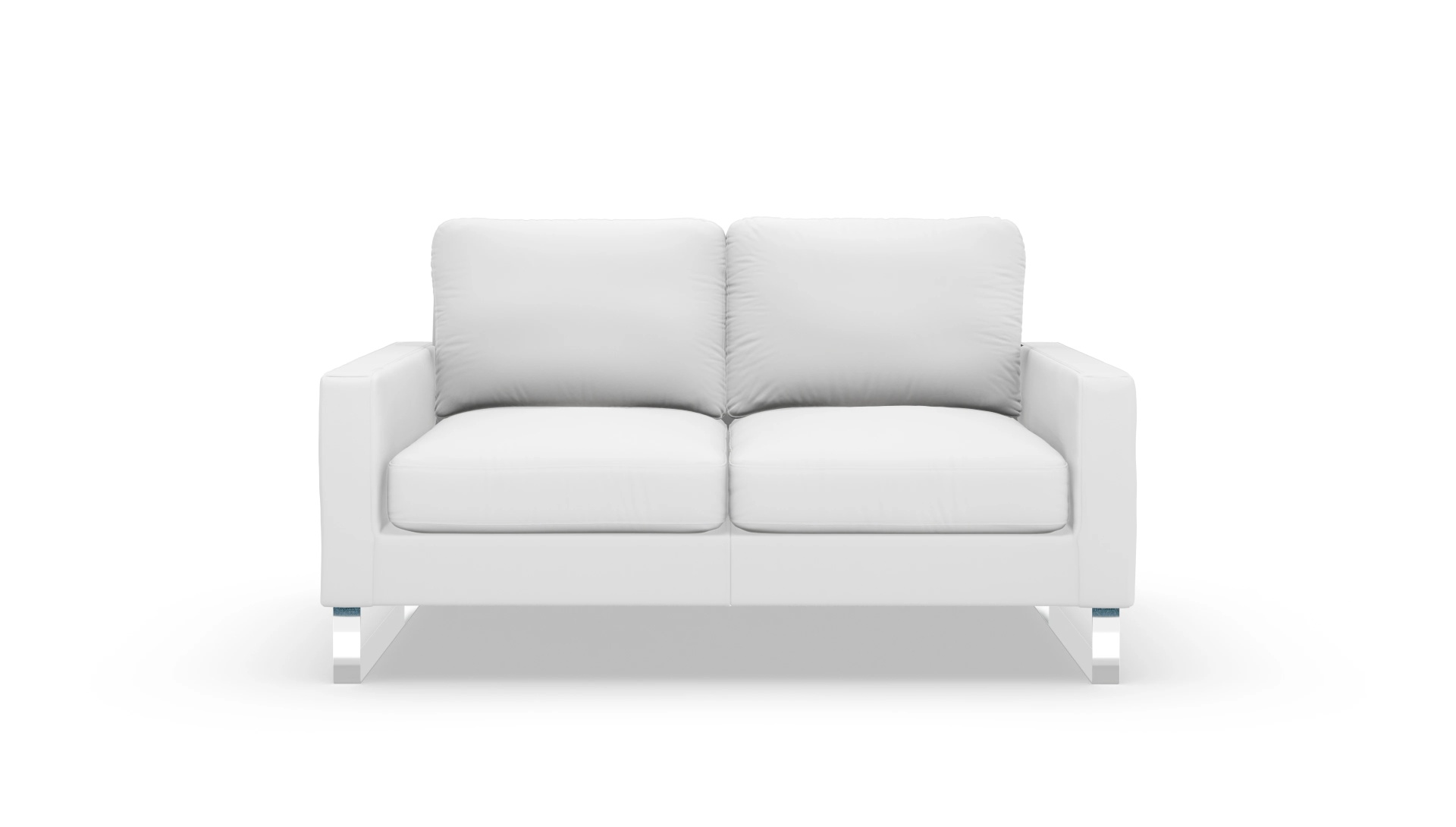 Cespon Ledersofa Ansicht des Produktes Cespon 2-Sitzer in Leder weiß