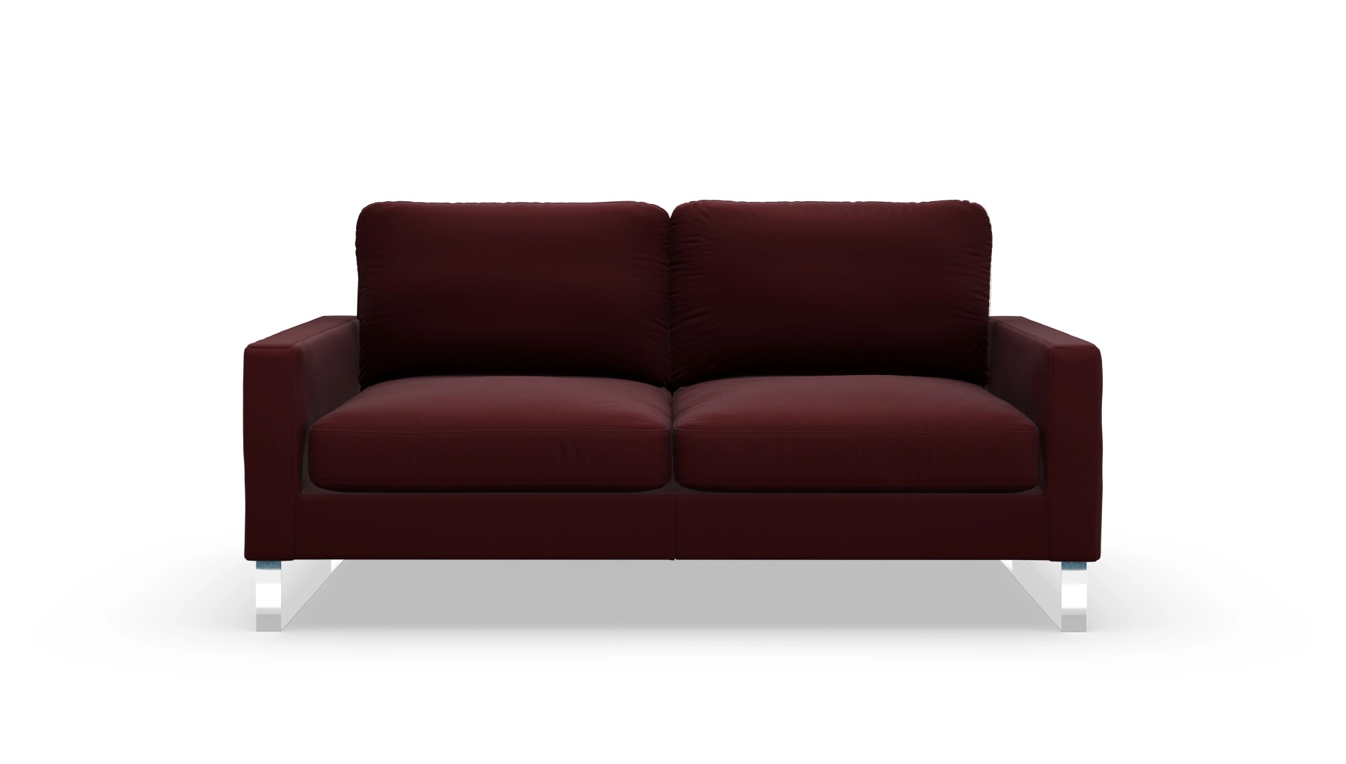 Cespon Ledersofa Ansicht des Produktes Cespon 2,5-Sitzer in Leder rot