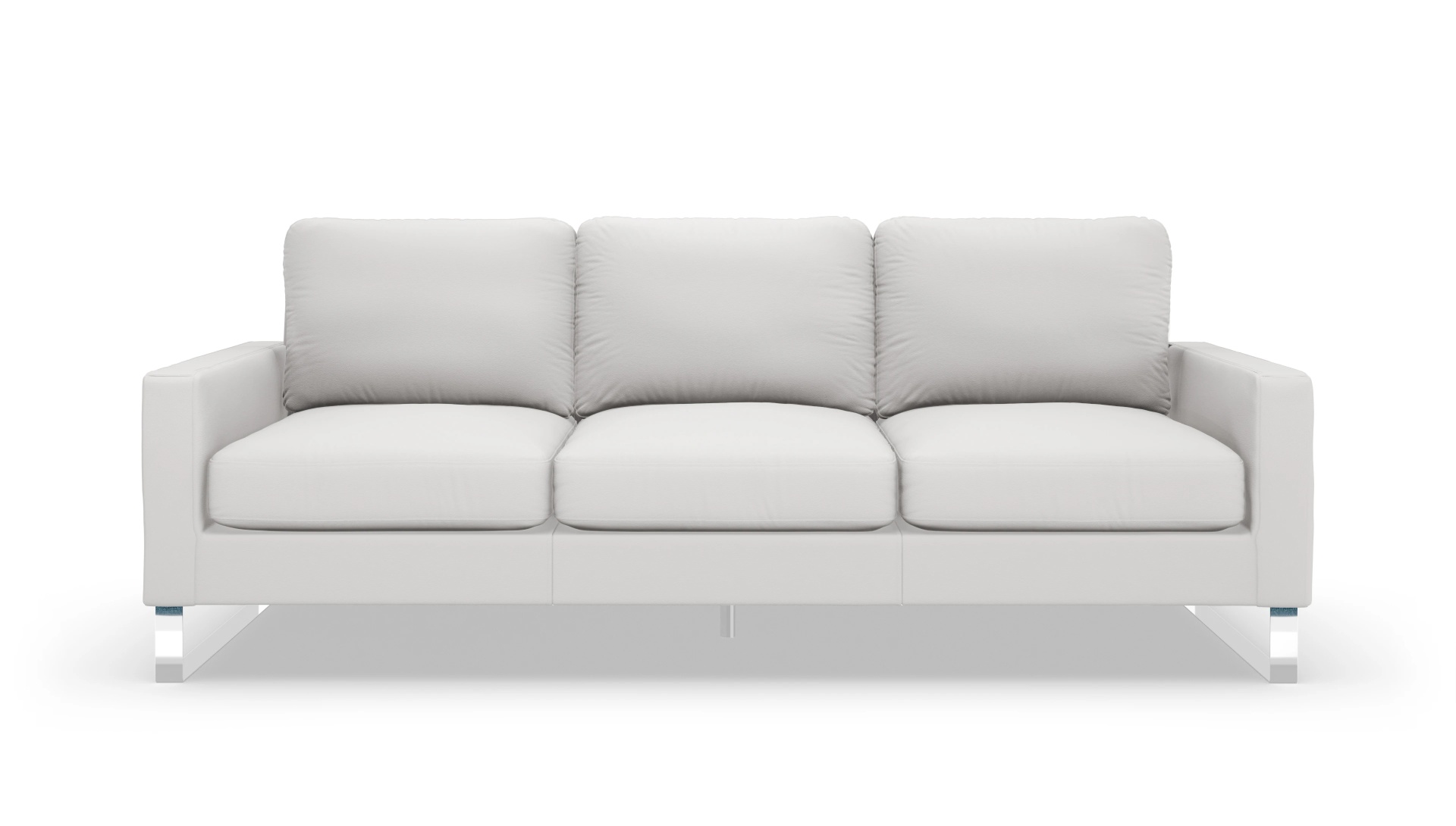Cespon Ledersofa Ansicht des Produktes Cespon 4-Sitzer in Leder weiß