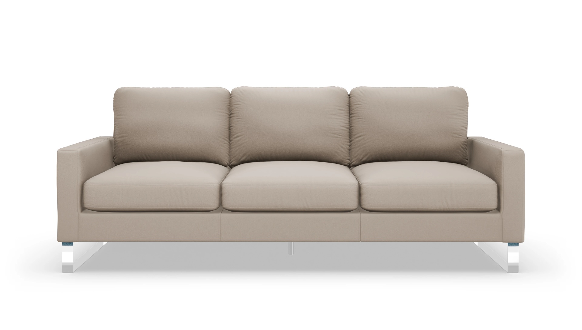 Cespon Ledersofa Ansicht des Produktes Cespon 4-Sitzer in Leder beige
