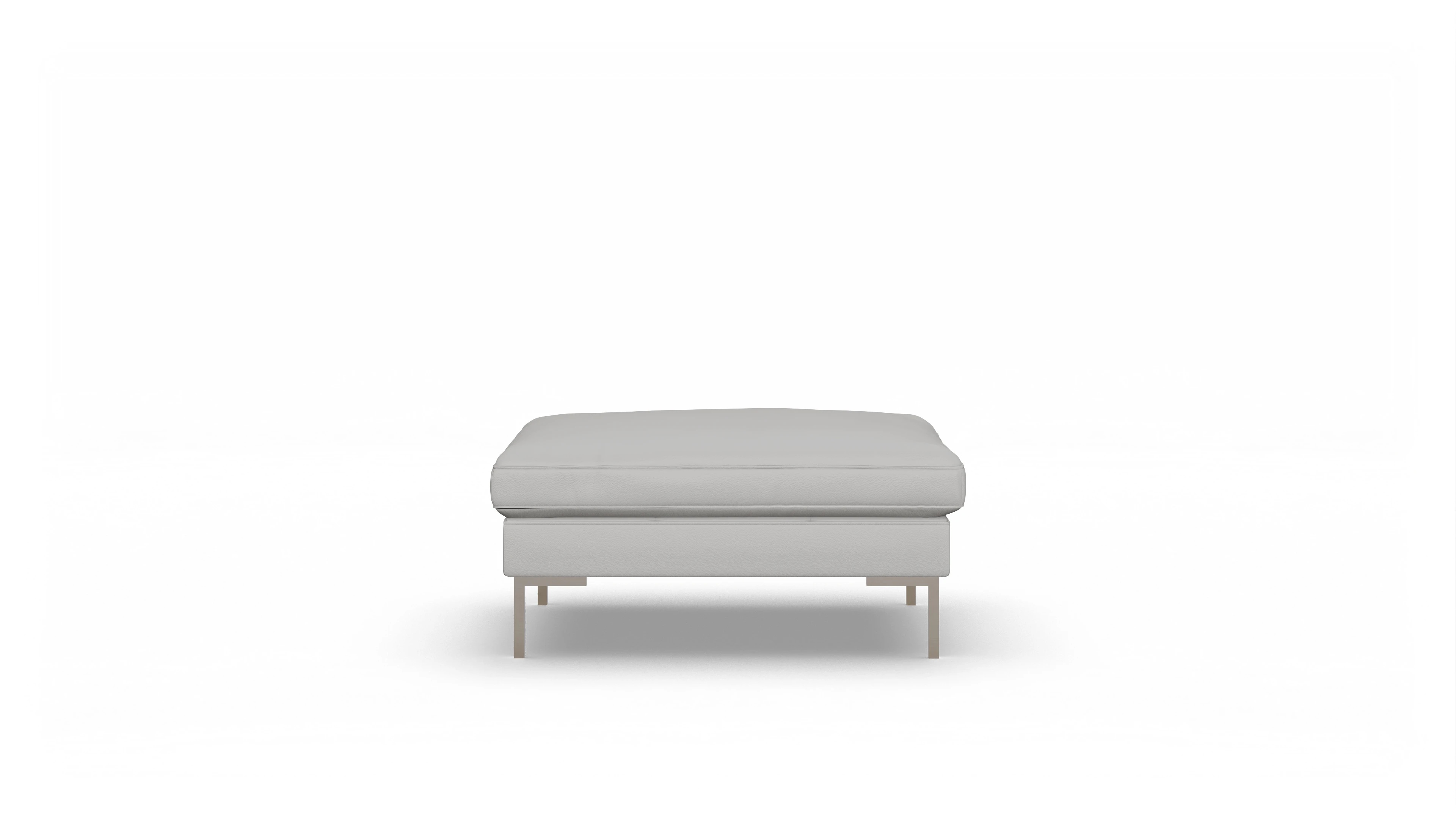 Ansicht des Produktes Paludan Hocker in Leder weiß