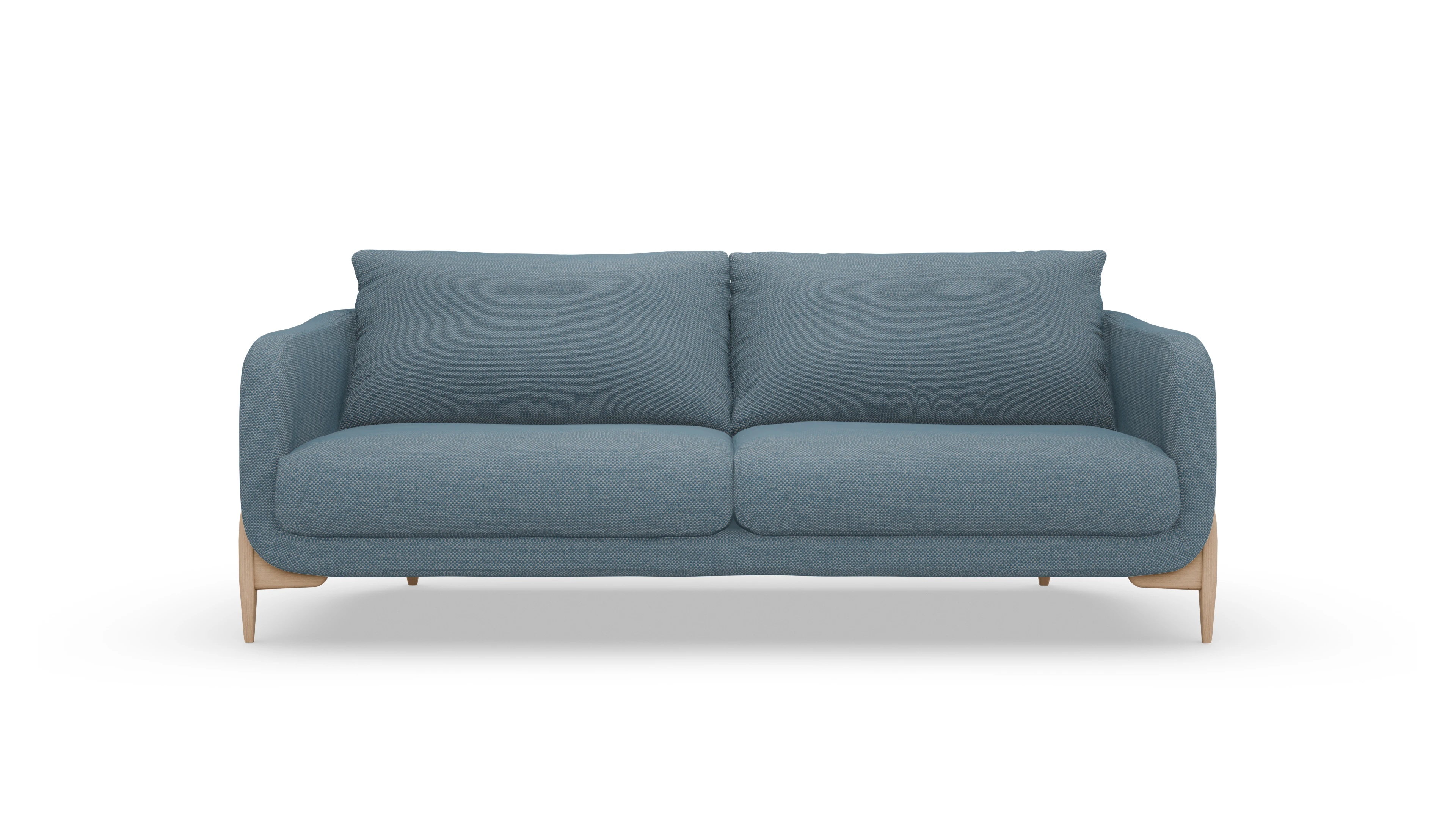 Stoffsofa Iversen Ansicht des Produktes Iversen 3-Sitzer in Stoff blau