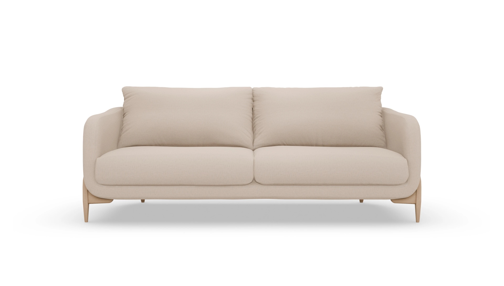 Stoffsofa Iversen Ansicht des Produktes Iversen 3-Sitzer in Stoff beige