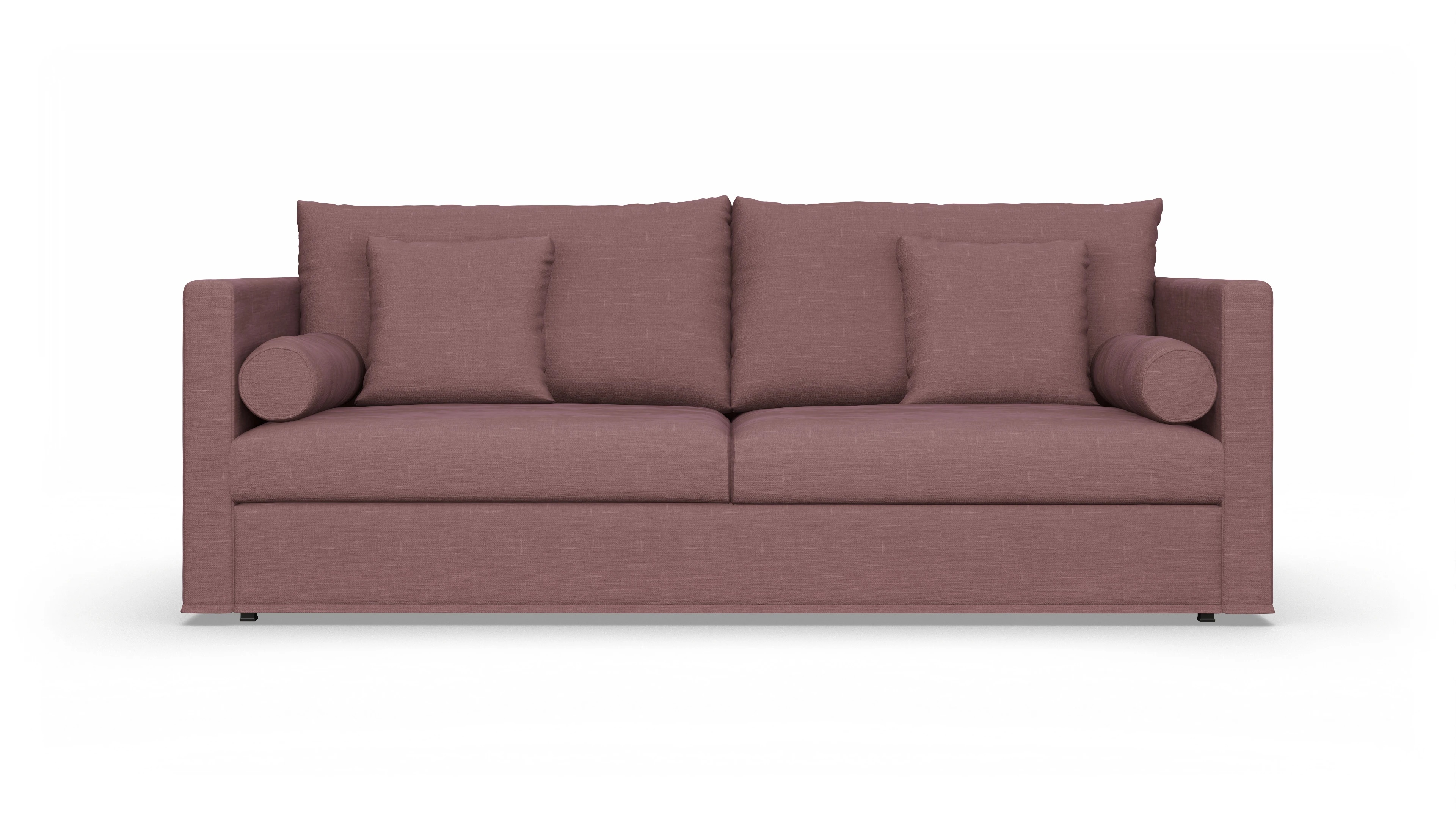 Schlafsofa Vadena Ansicht des Produktes Vadena 3-Sitzer in Stoff rot
