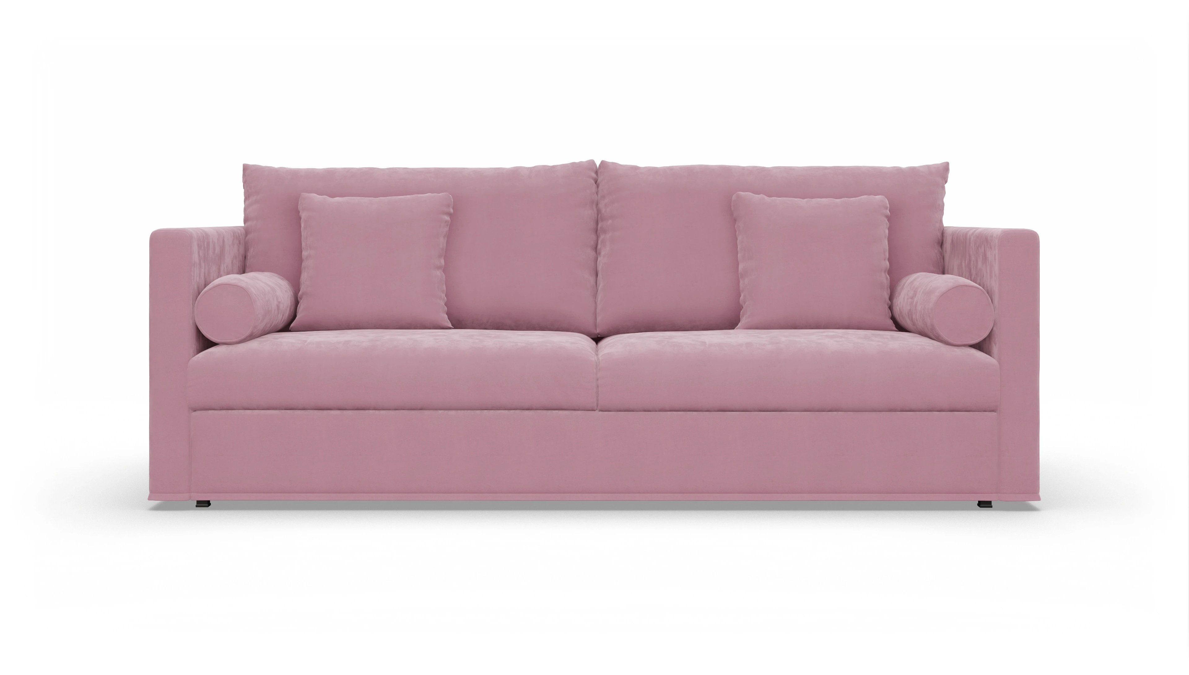Schlafsofa Vadena Ansicht des Produktes Vadena 3-Sitzer in Samt rot