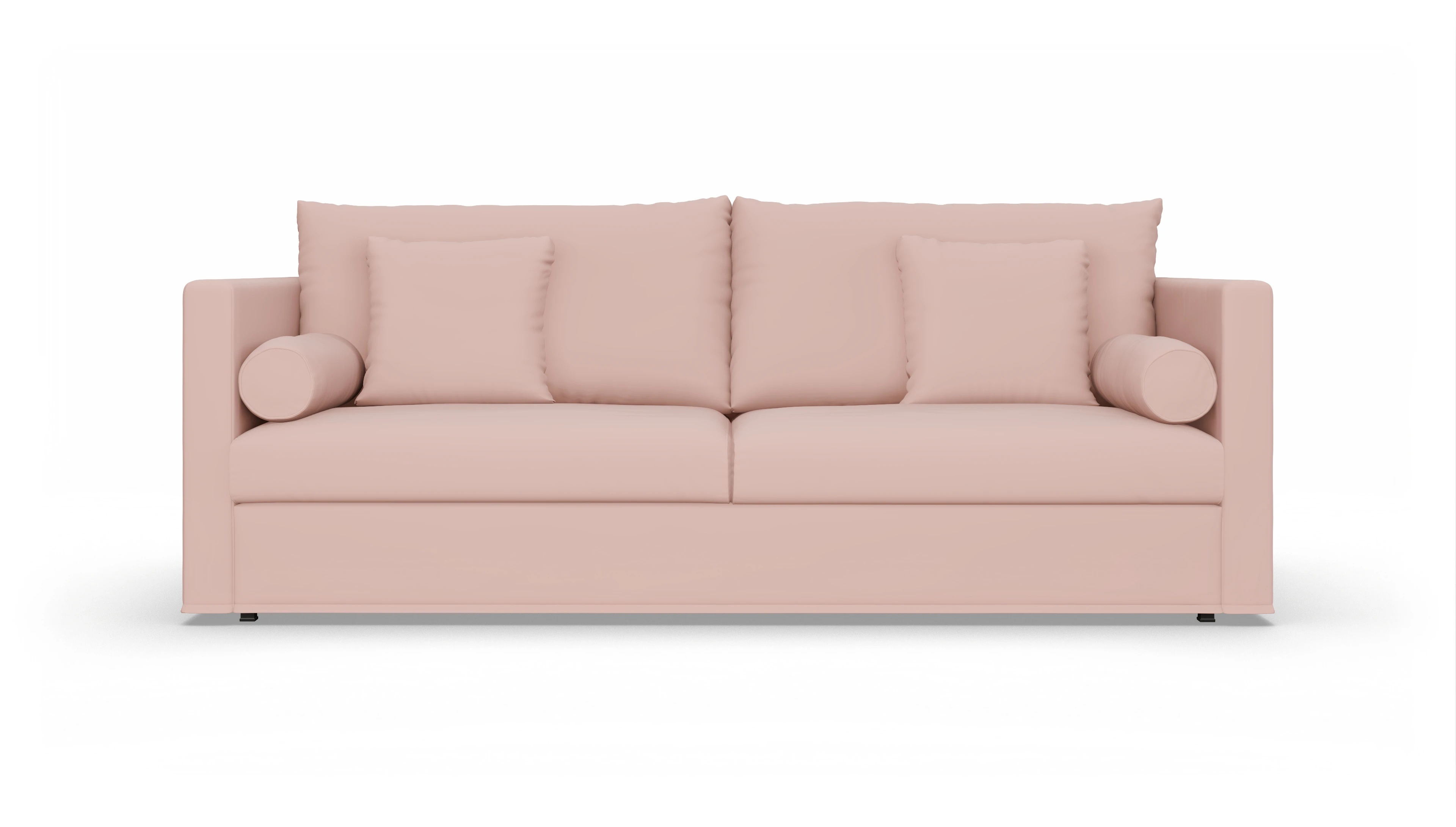 Schlafsofa Vadena Ansicht des Produktes Vadena 3-Sitzer in Samt rot
