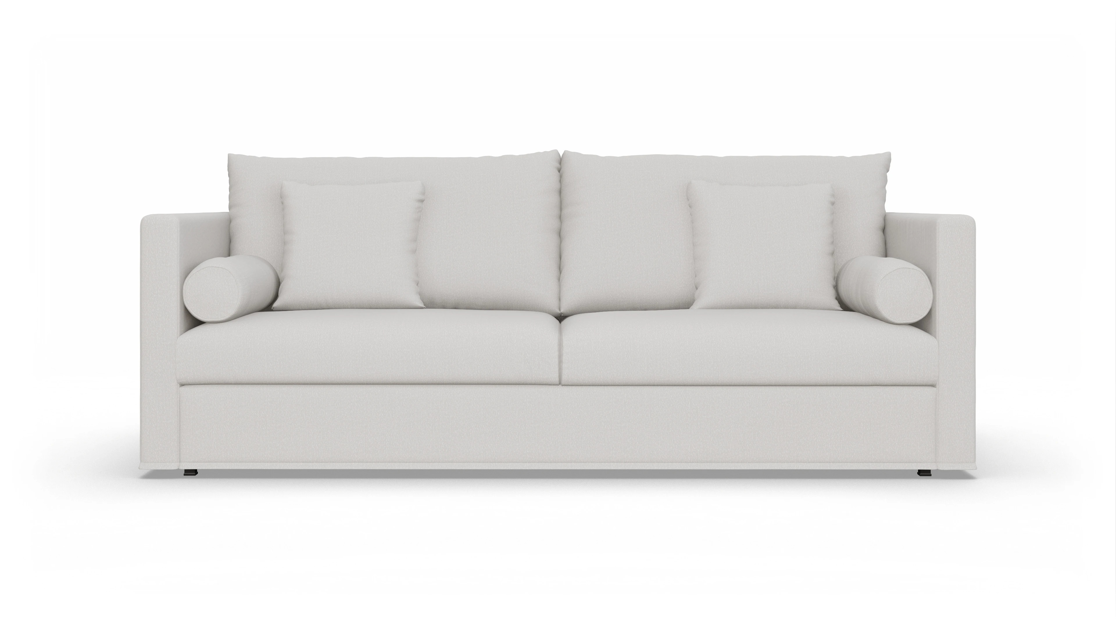 Schlafsofa Vadena Ansicht des Produktes Vadena 3-Sitzer in Stoff weiß