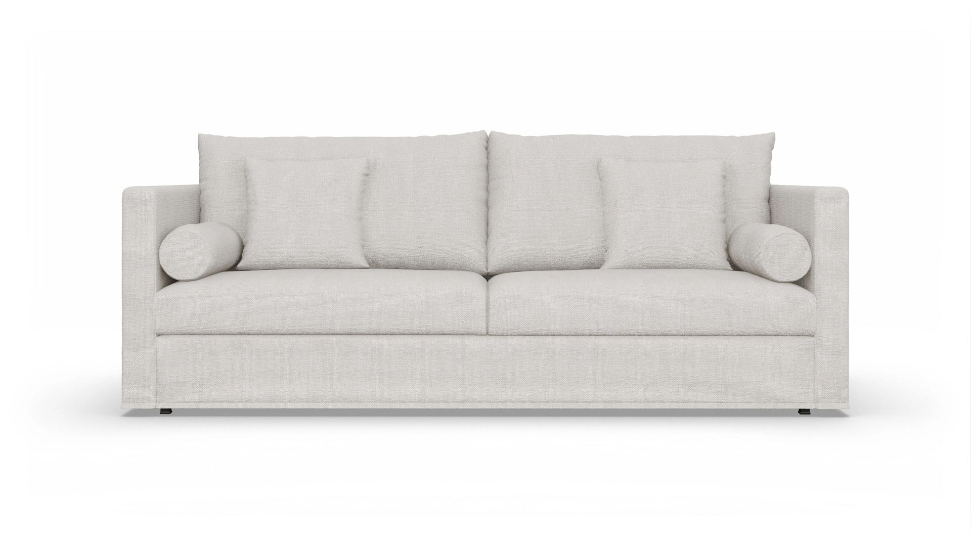 Schlafsofa Vadena Ansicht des Produktes Vadena 3-Sitzer in Stoff weiß