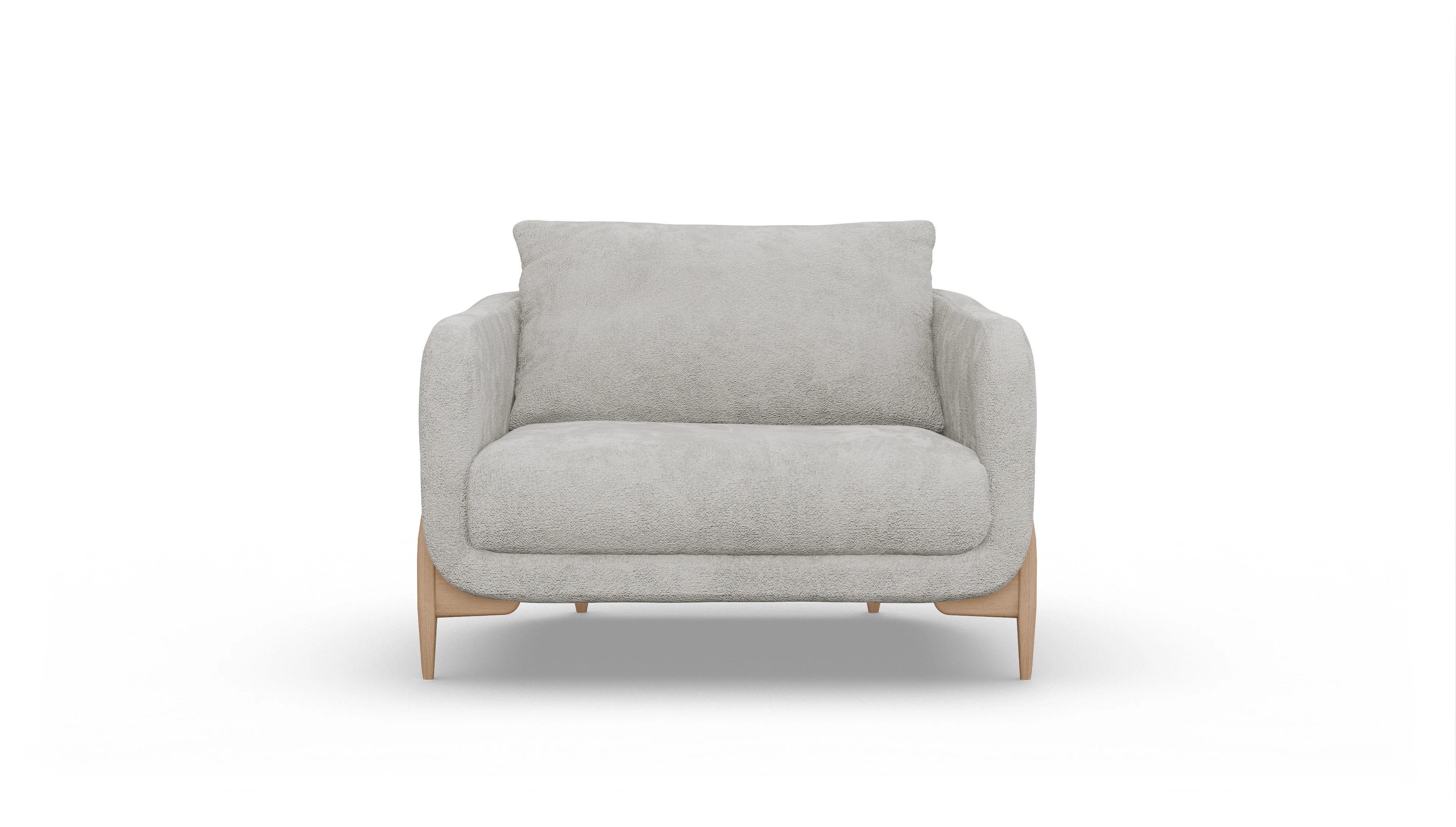 Stoffsessel Iversen Ansicht des Produktes Iversen Sessel in Stoff weiß