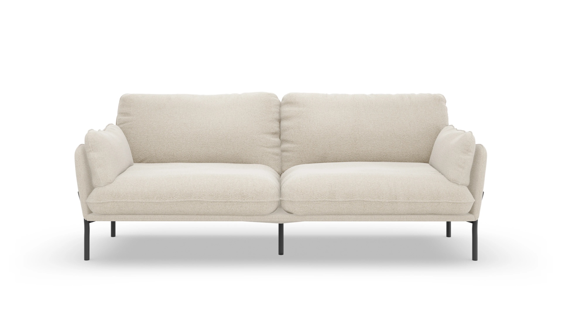 Stoffsofa Crimora Ansicht des Produktes Crimora 3-Sitzer in Stoff weiß