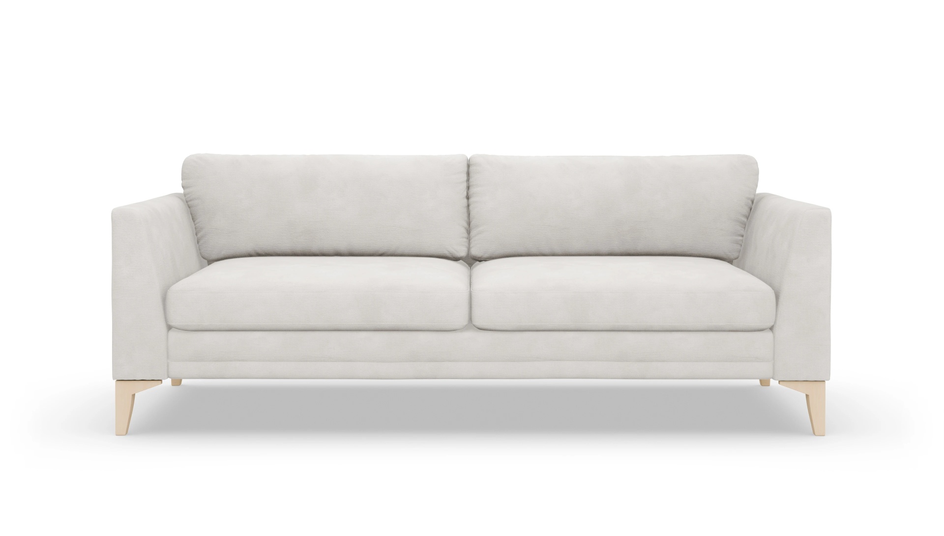 Stoffsofa Fairfield Ansicht des Produktes Fairfield 3-Sitzer in Samt weiß