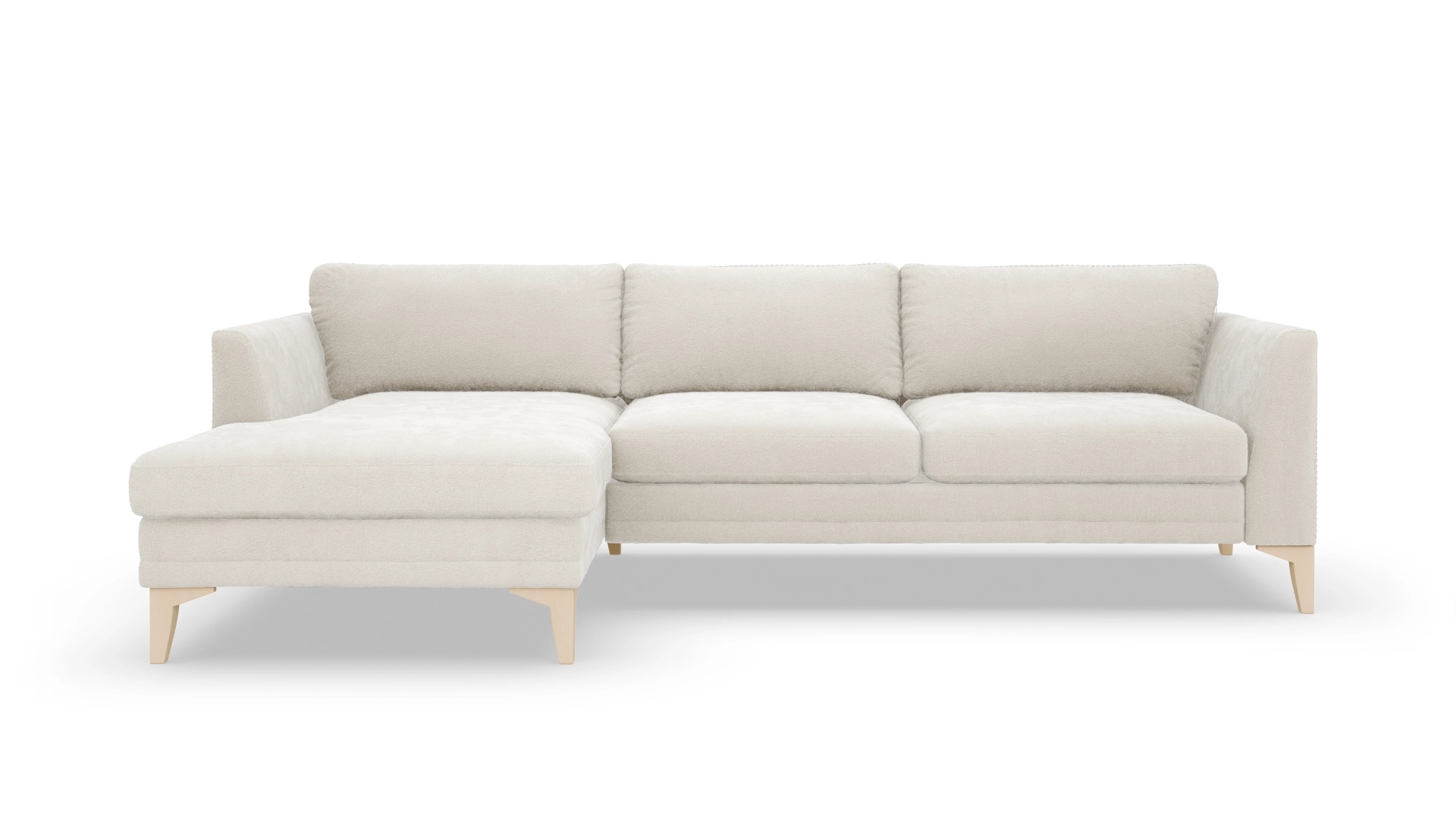 Ansicht des Produktes Fairfield Sofa mit Rec links in Stoff weiß
