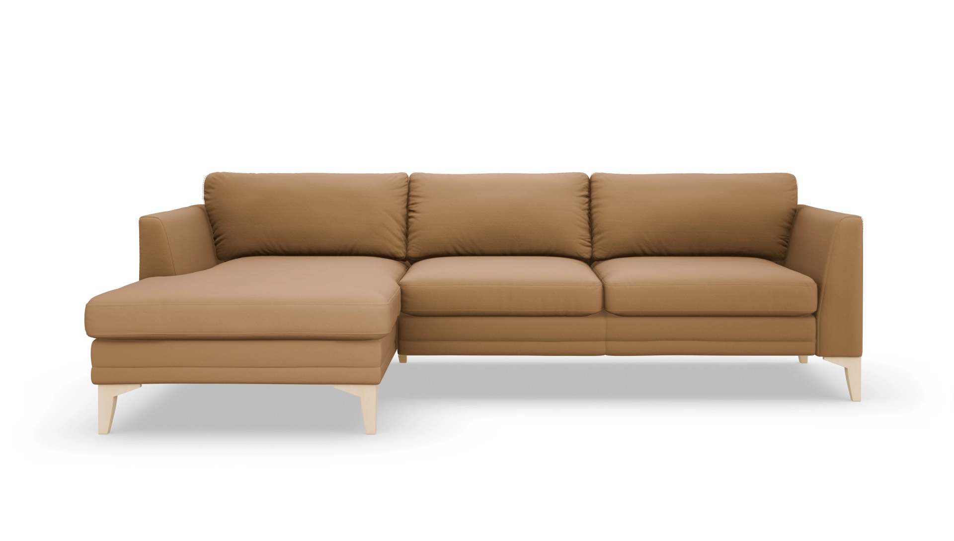 Ansicht des Produktes Fairfield Sofa mit Rec links in Leder braun