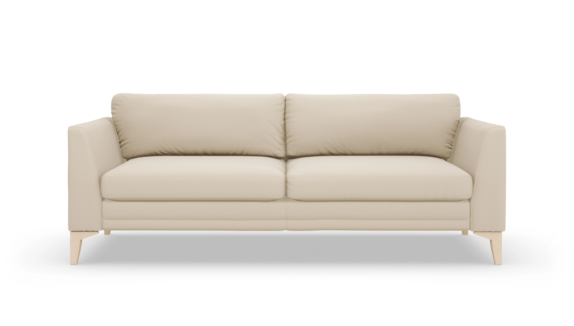 Ledersofa Fairfield Ansicht des Produktes Fairfield 3-Sitzer in Leder beige