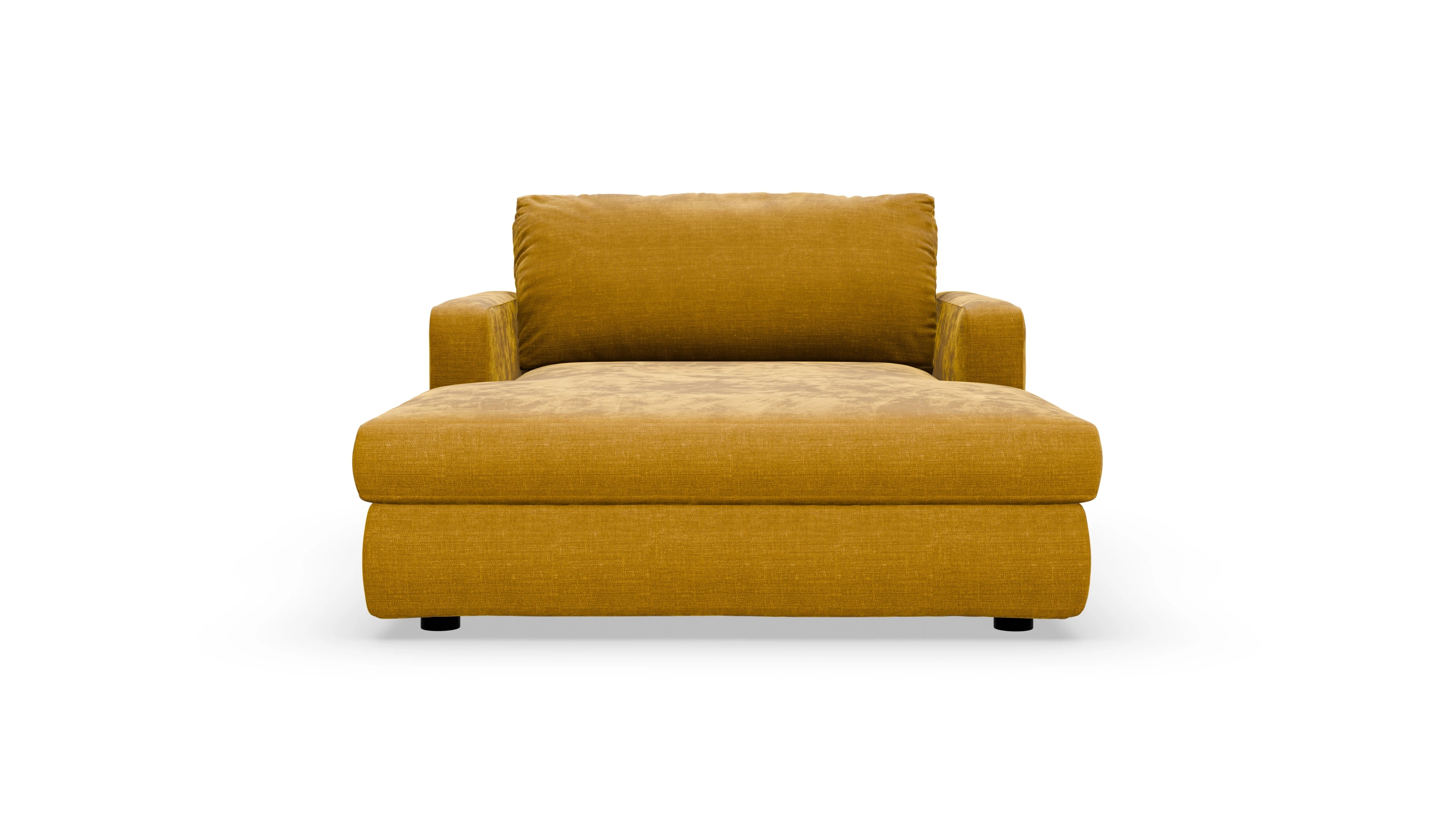 Longchair Amelia Ansicht des Produktes Amelia Sessel in Stoff braun