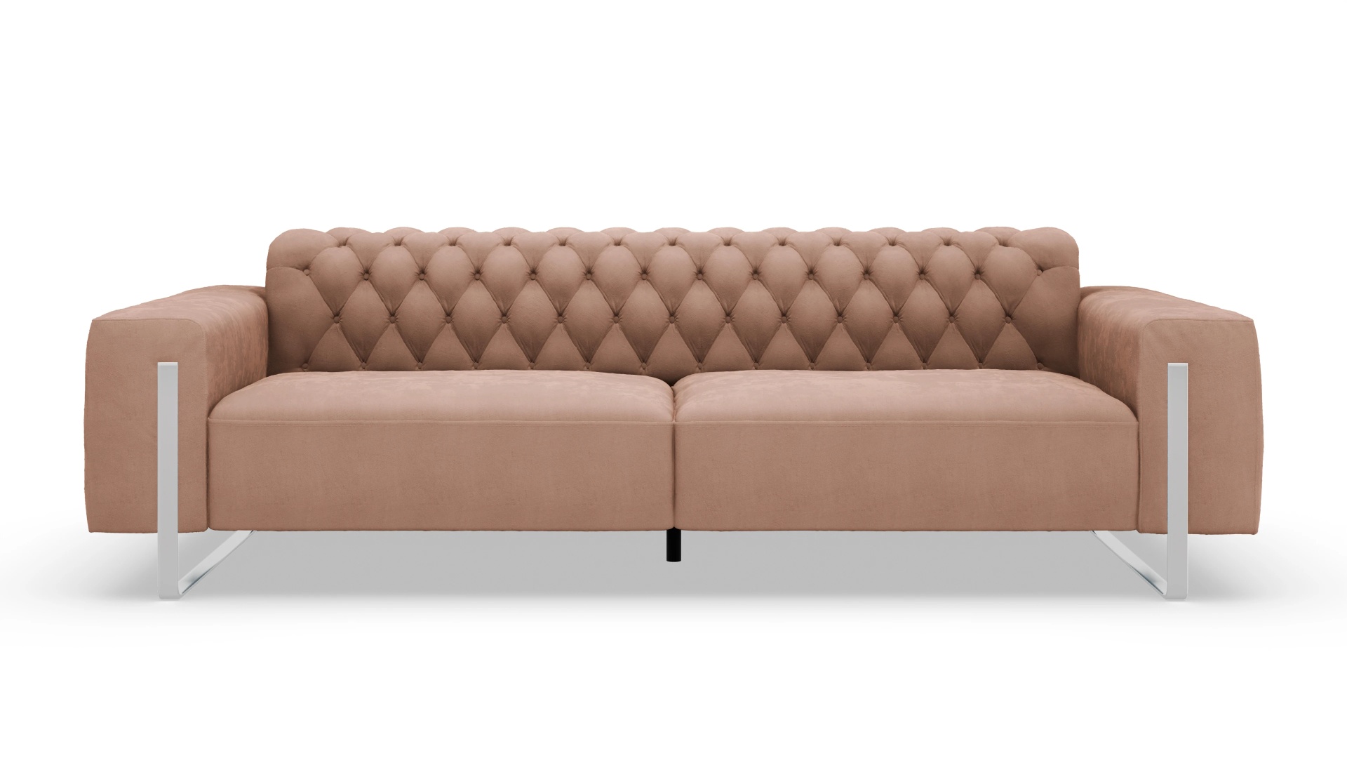 Designer-Sofa Nox in Samt Ansicht des Produktes Nox 4-Sitzer in Samt blau