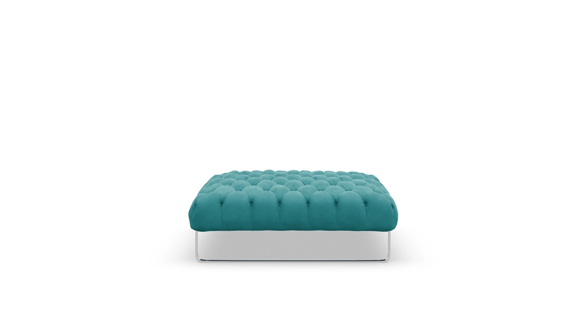 Chesterfield Hocker Nox in Samt Ansicht des Produktes Nox Hocker in Samt blau