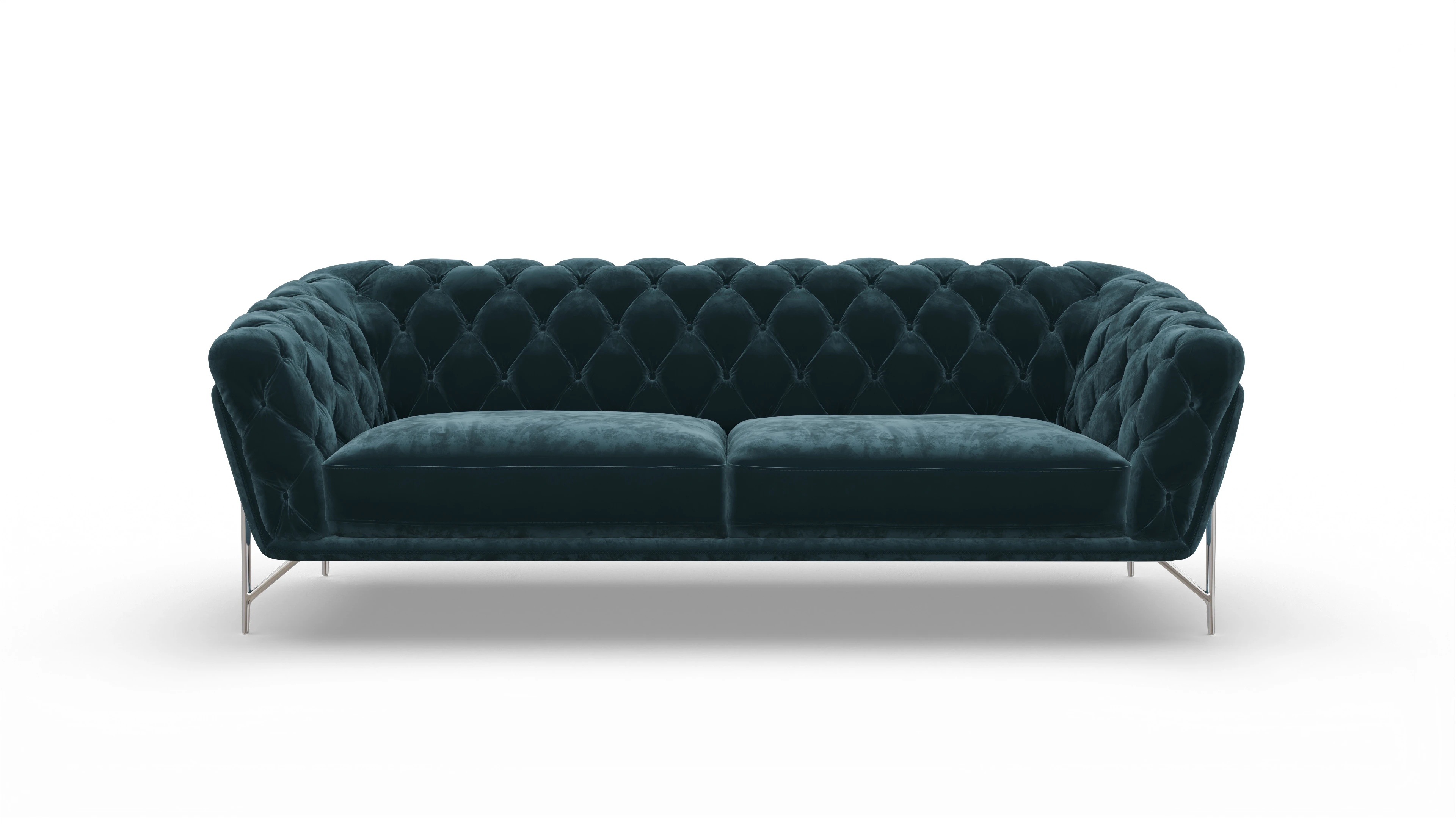 Modern Chesterfield Samtsofa Alba