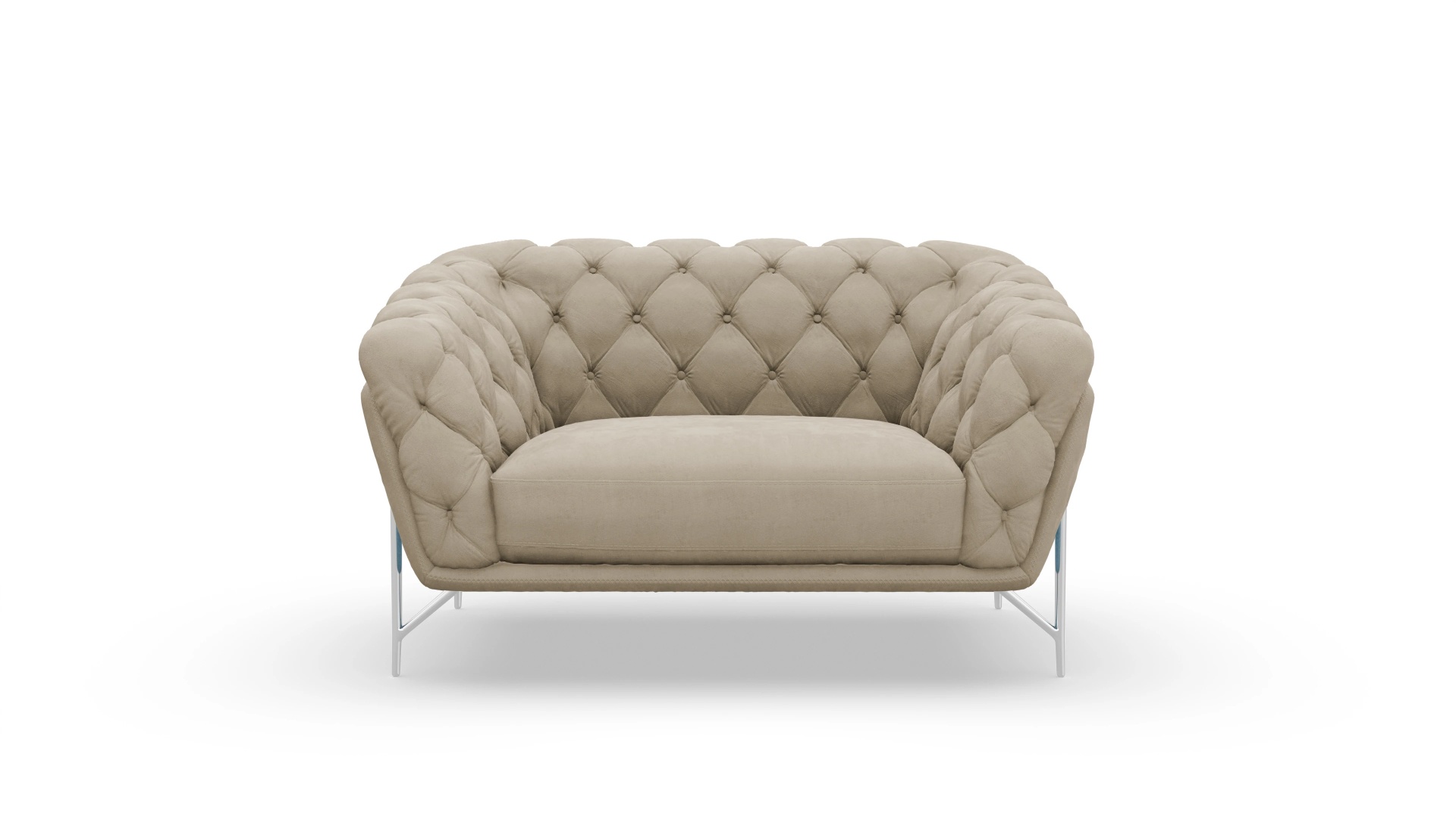Ansicht des Produktes Alba Sessel in Samt beige
