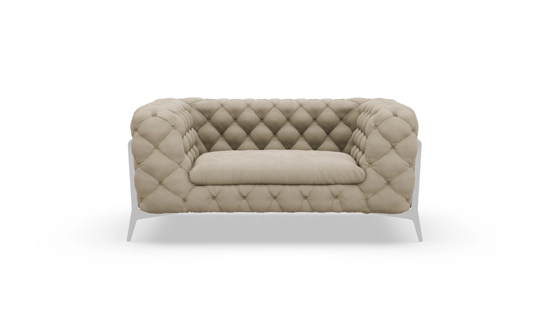 Ansicht des Produktes Juno Sessel in Samt beige