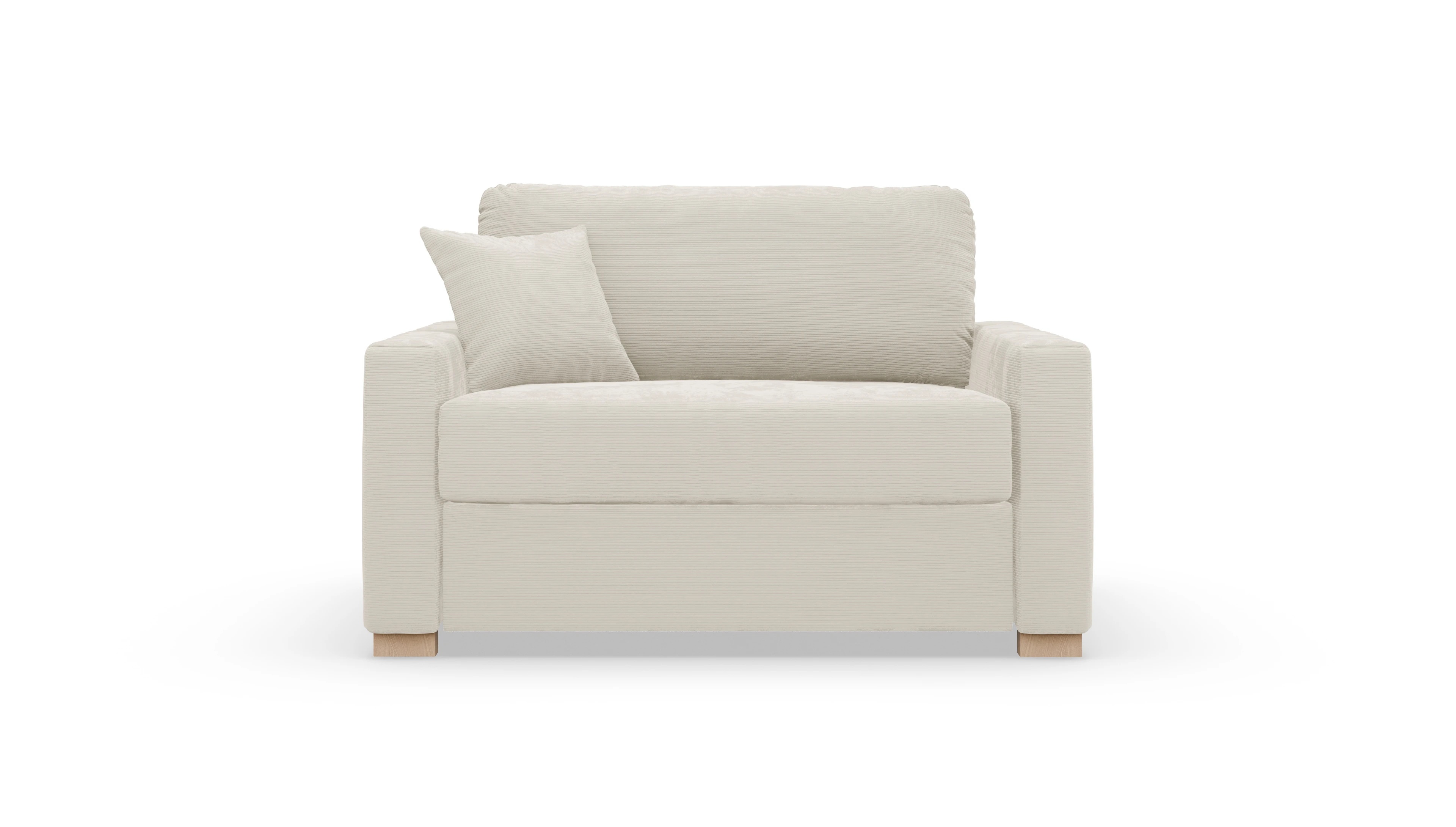 Ansicht des Produktes Christensen Sessel in Cord weiß