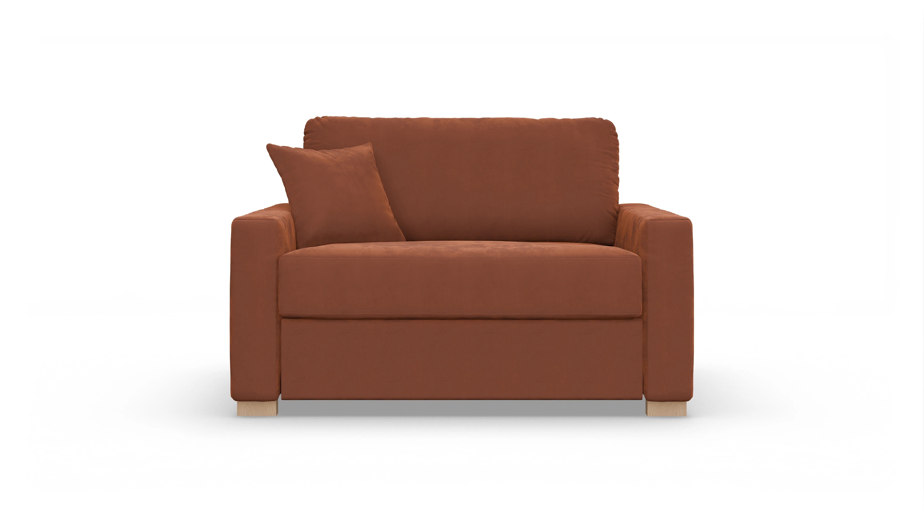 Ansicht des Produktes Christensen Sessel in Samt orange