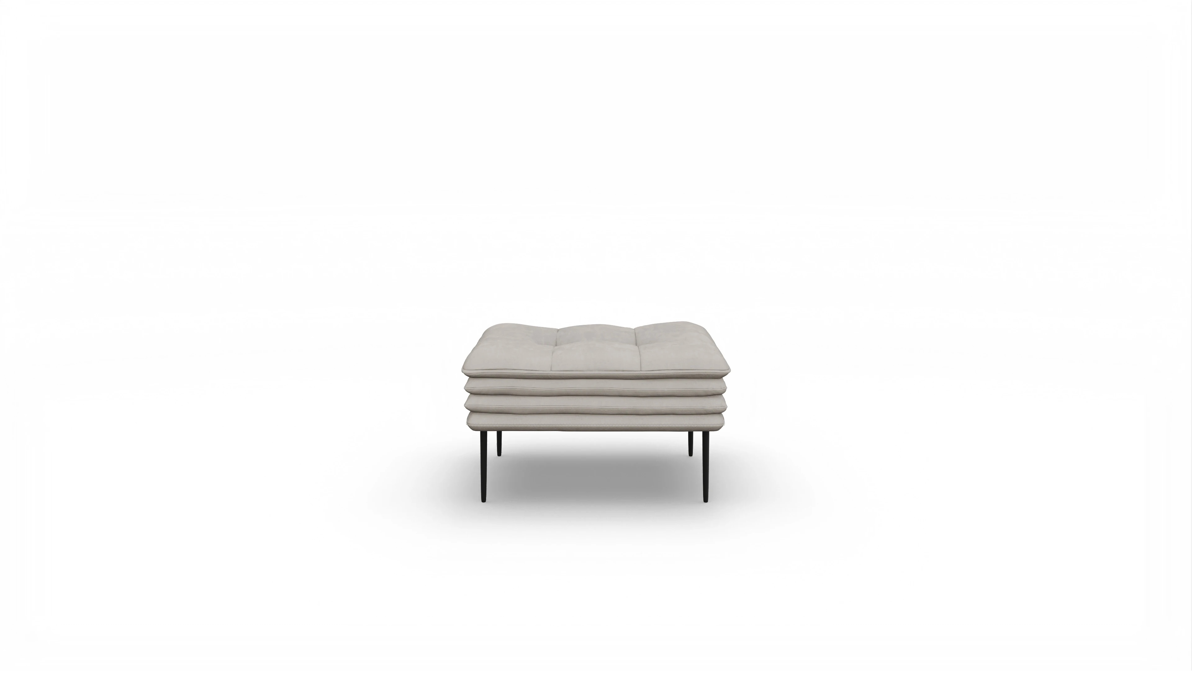 Designer-Hocker Aurora rechteckig in Samt
