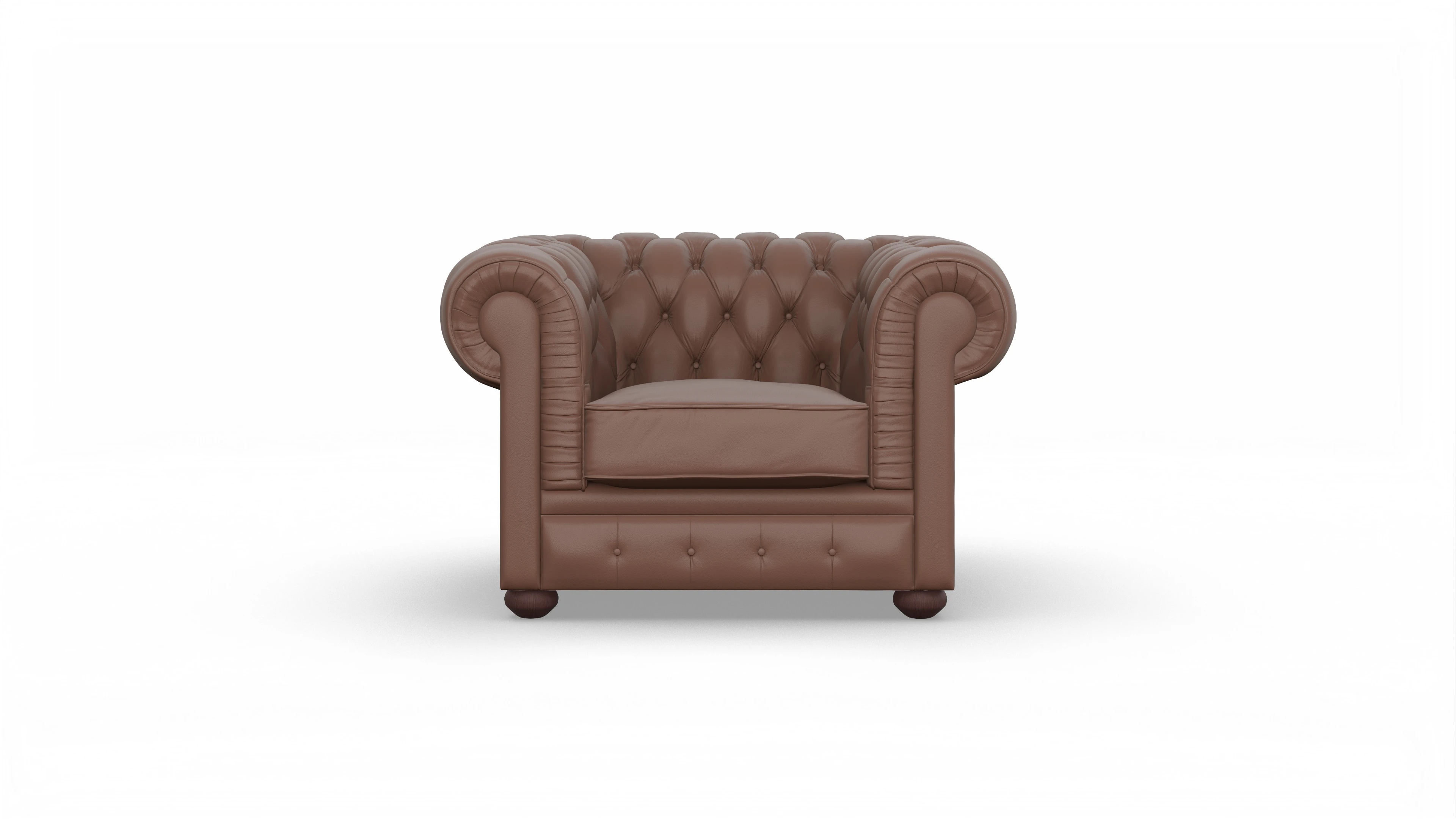 Ansicht des Produktes Chester1 Sessel in Leder braun