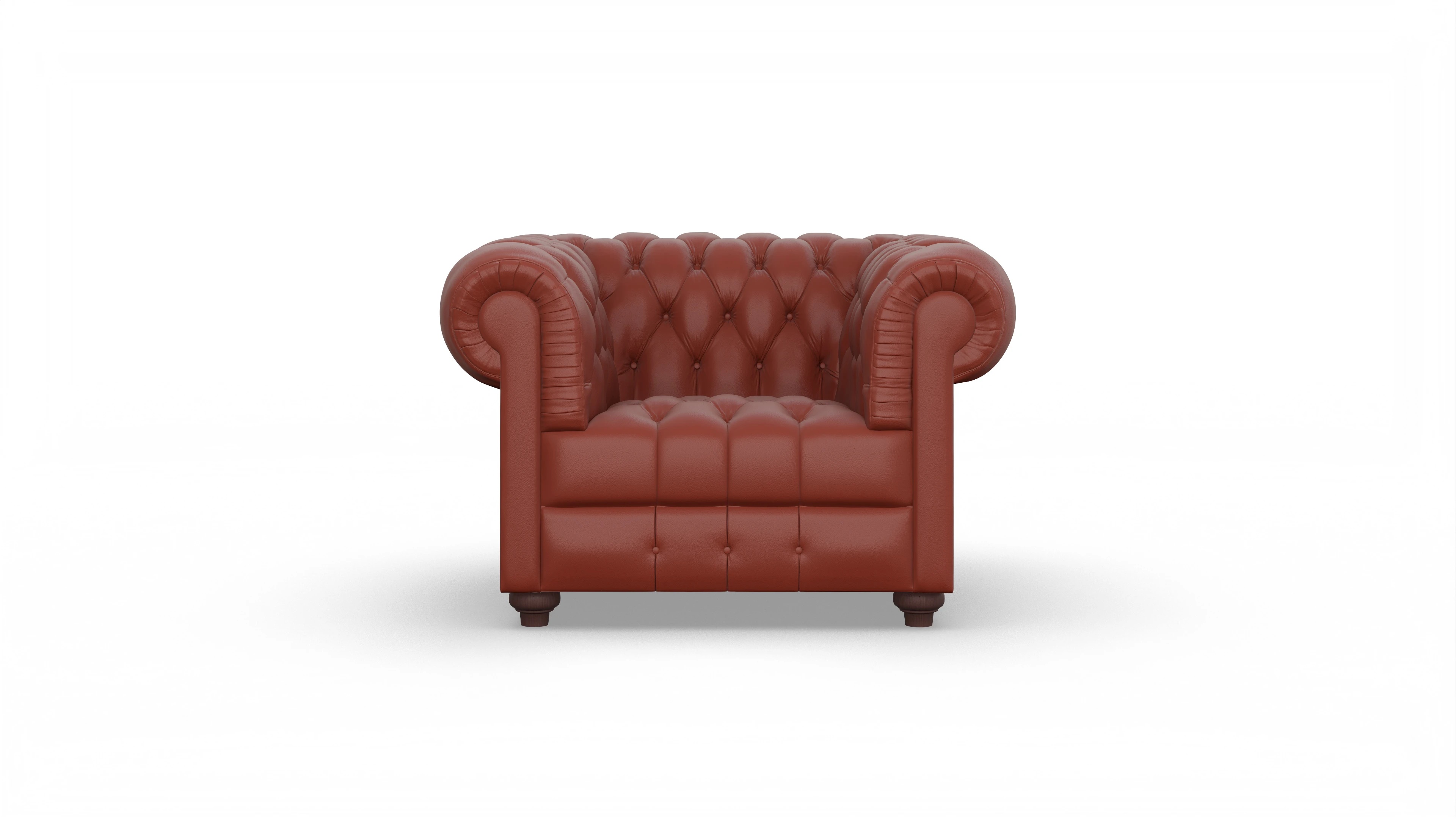 Ansicht des Produktes Chester2 Sessel in Leder rot