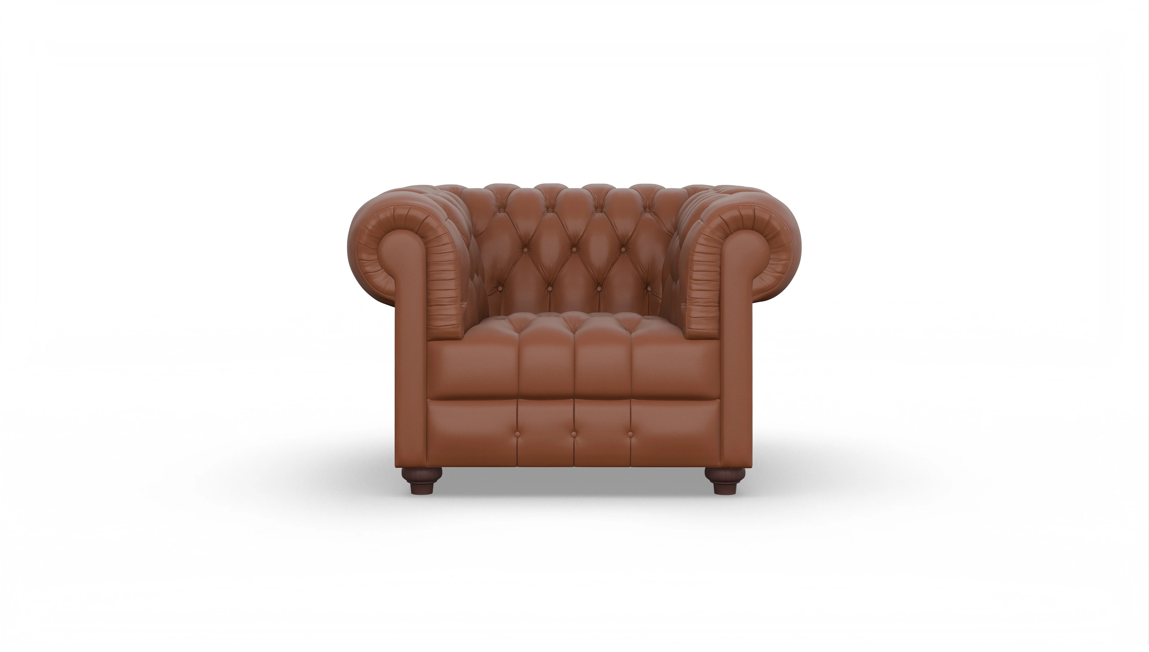 Ansicht des Produktes Chester2 Sessel in Leder braun