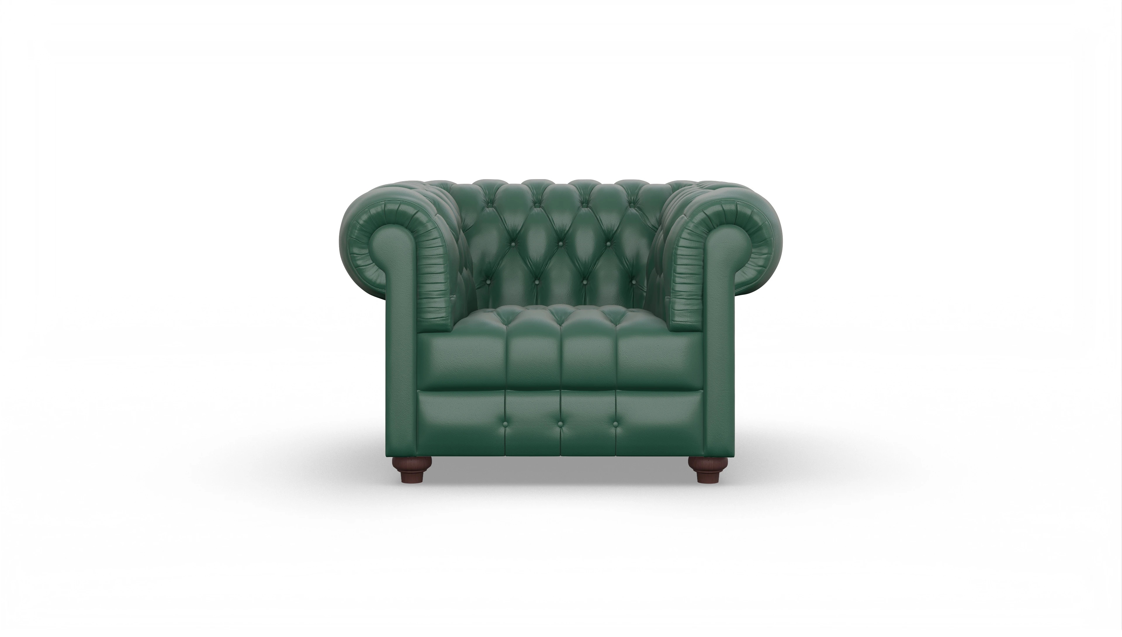 Ansicht des Produktes Chester2 Sessel in Leder grün