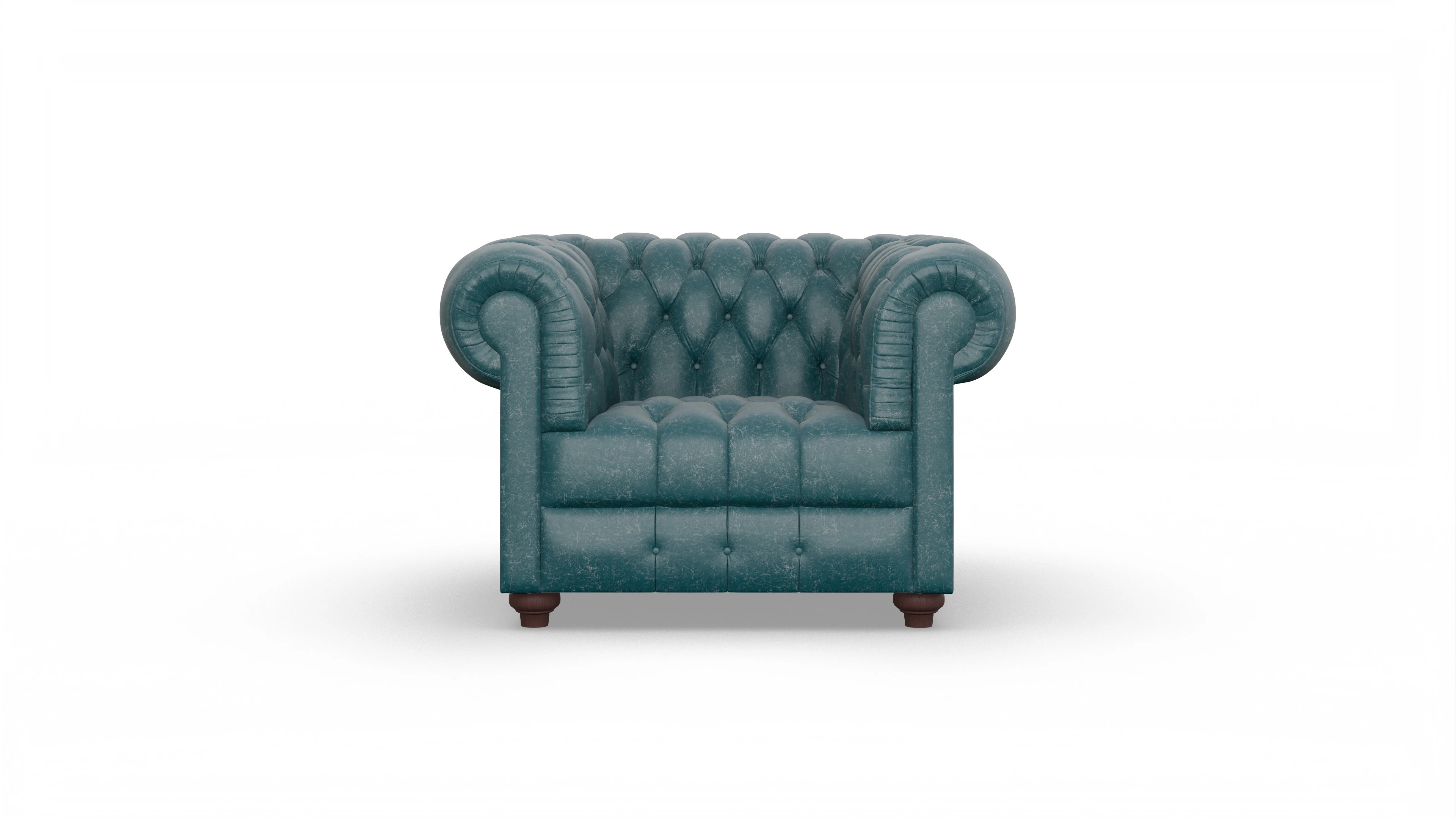 Ansicht des Produktes Chester2 Sessel in Leder blau