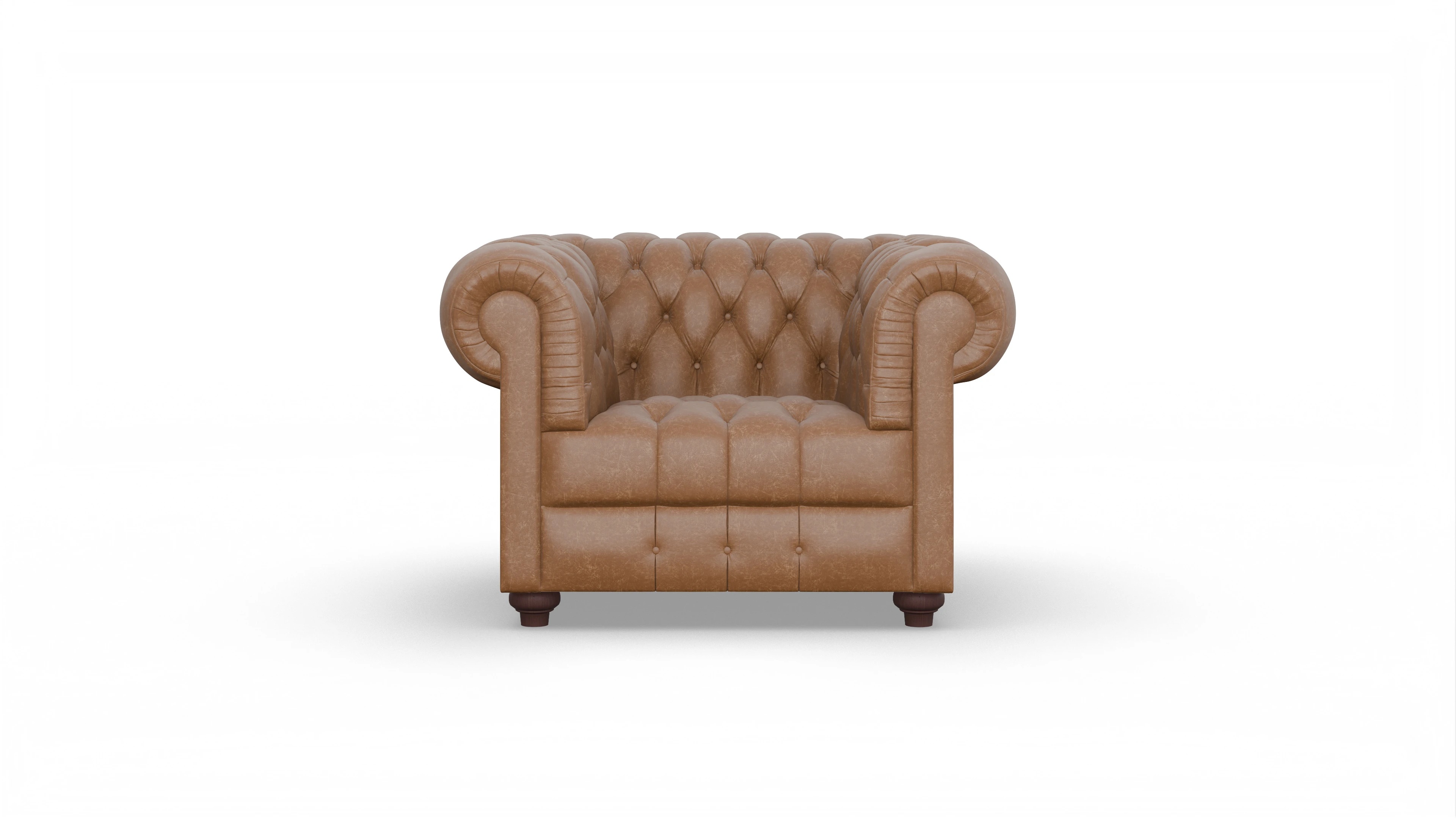 Ansicht des Produktes Chester2 Sessel in Leder braun