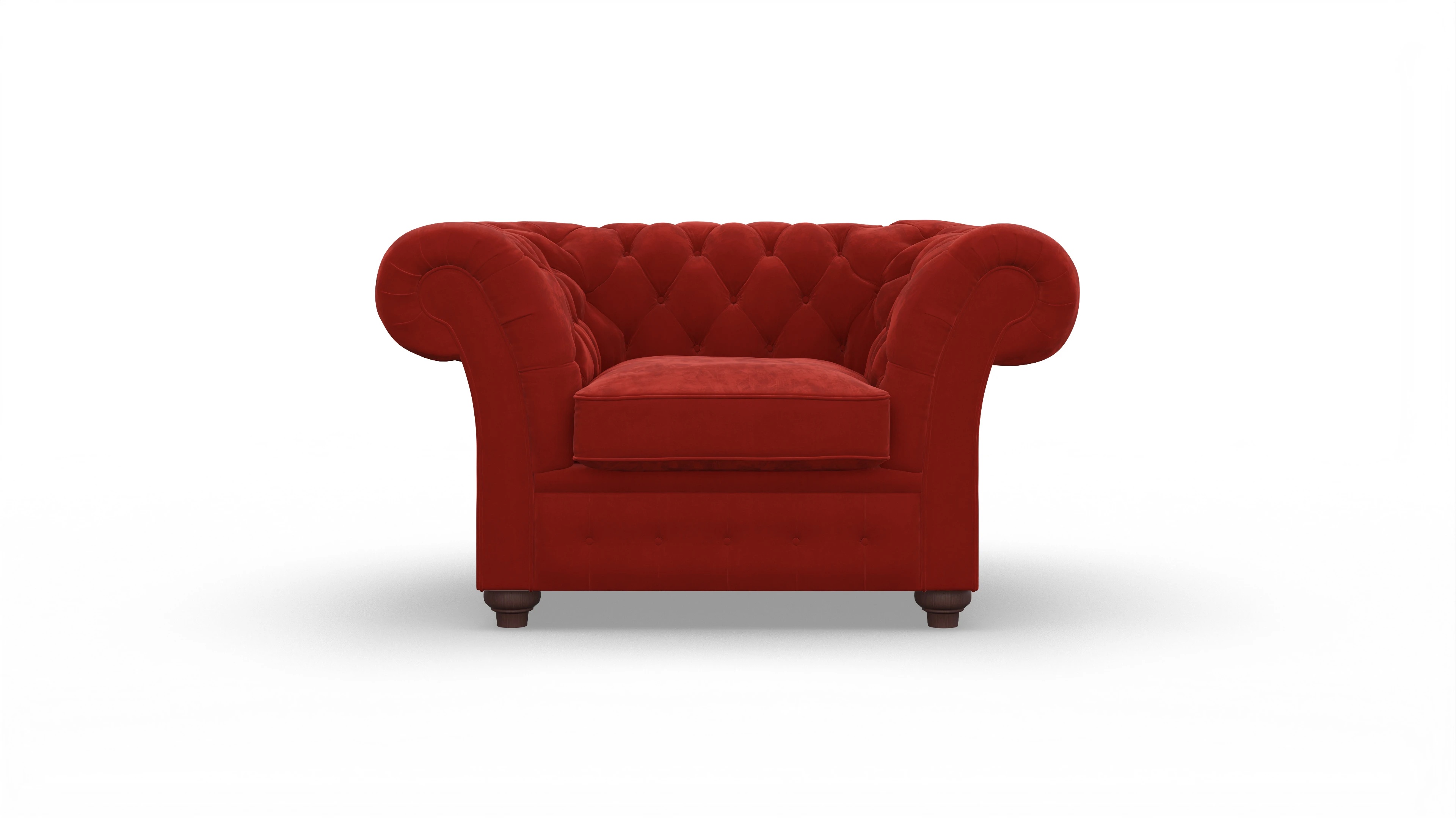 Ansicht des Produktes Duse Sessel in Samt rot