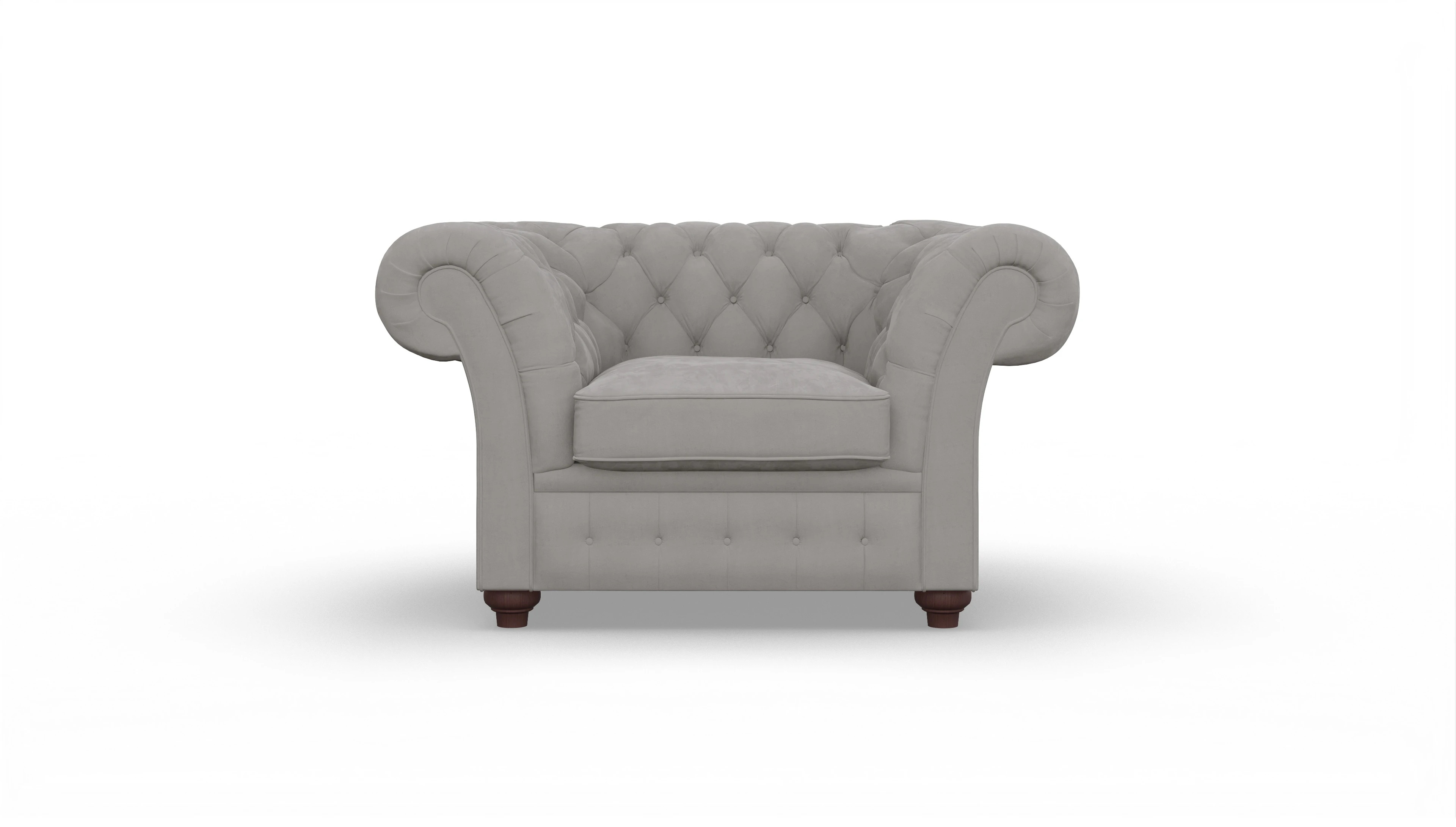 Ansicht des Produktes Duse Sessel in Samt grau