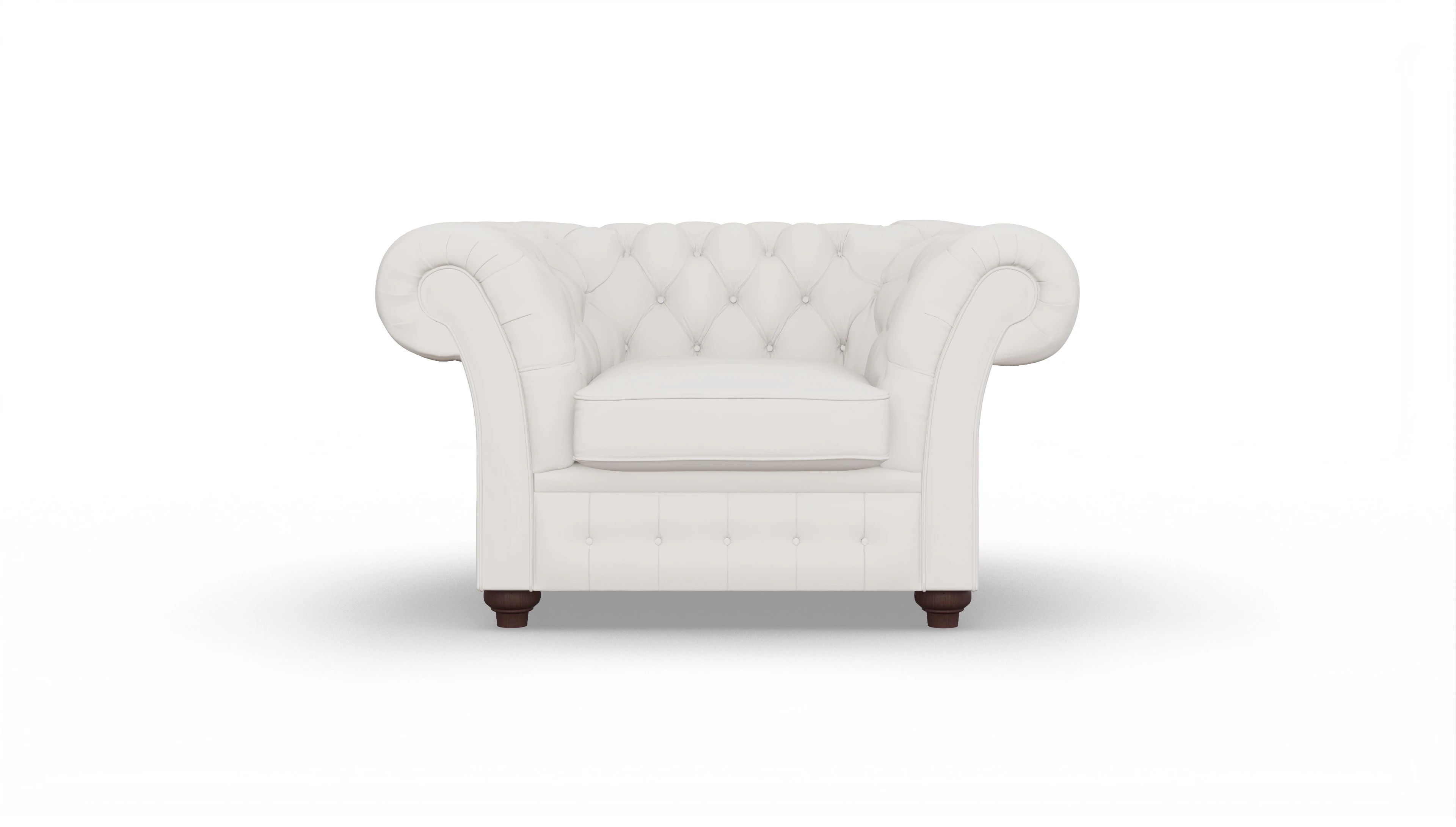 Ansicht des Produktes Duse Sessel in Leder weiß