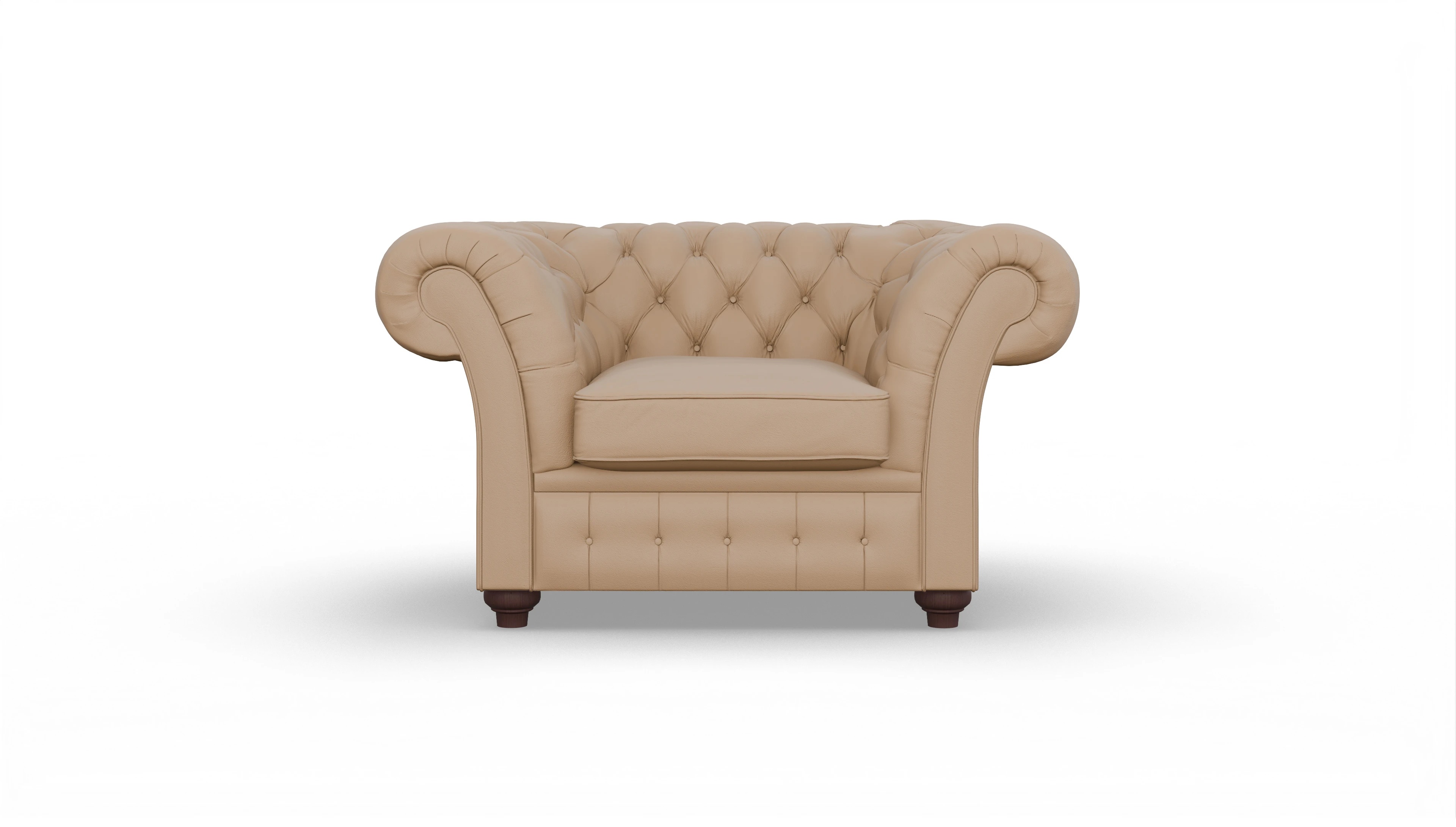 Ansicht des Produktes Duse Sessel in Leder beige