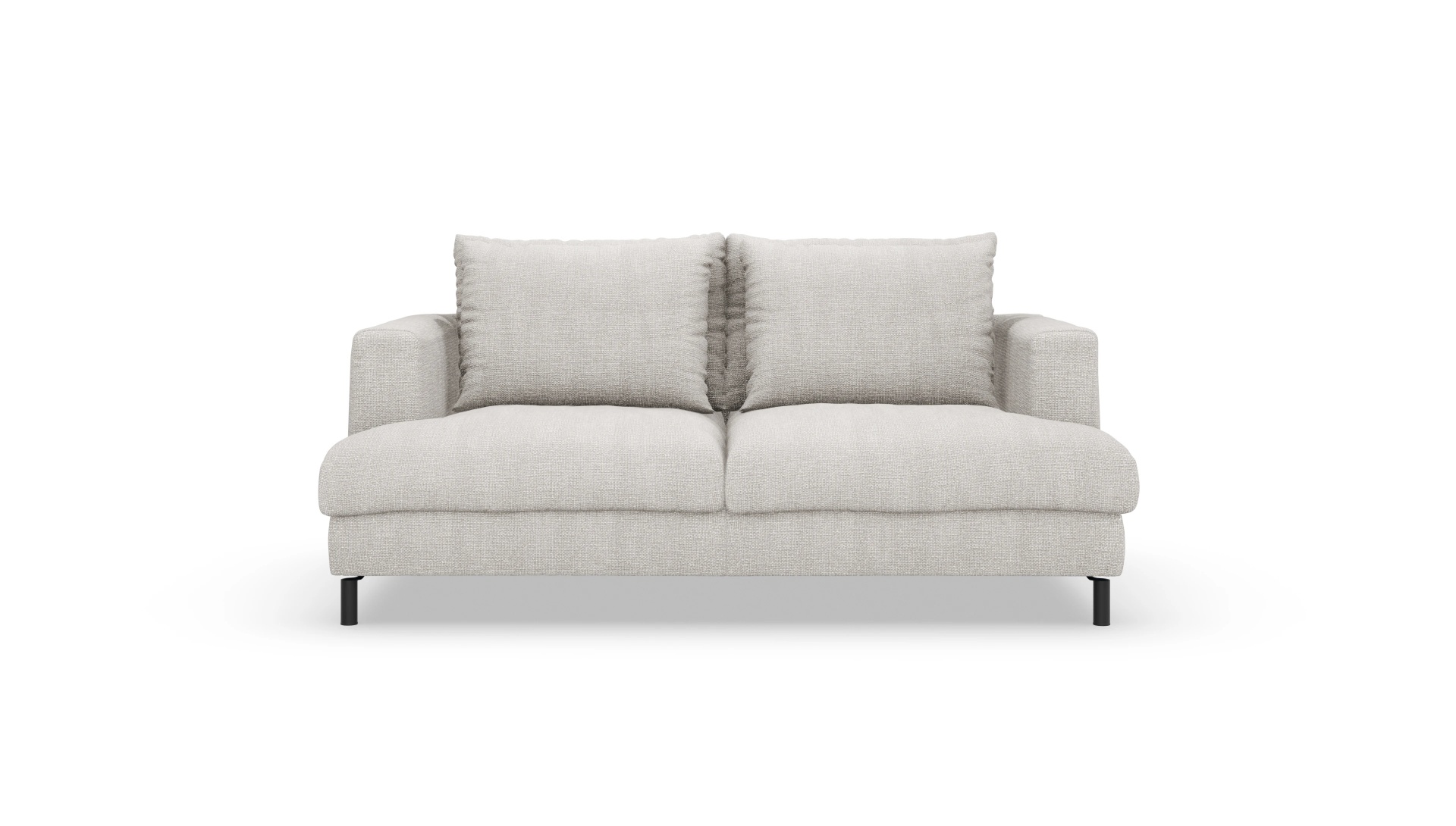 Sofa Faro in Stoff Ansicht des Produktes Faro 2-Sitzer in Stoff weiß