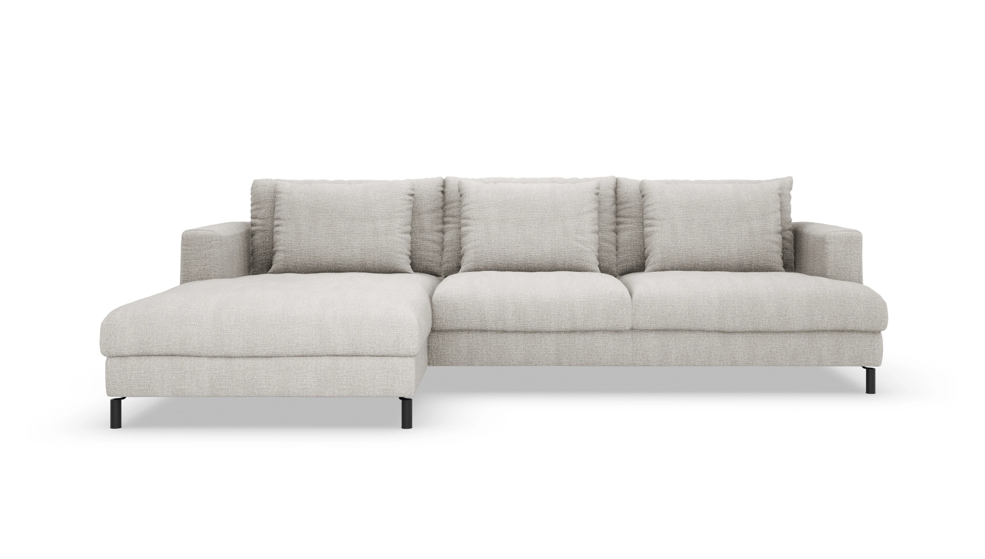 Ansicht des Produktes Faro Sofa mit Rec links in Stoff weiß