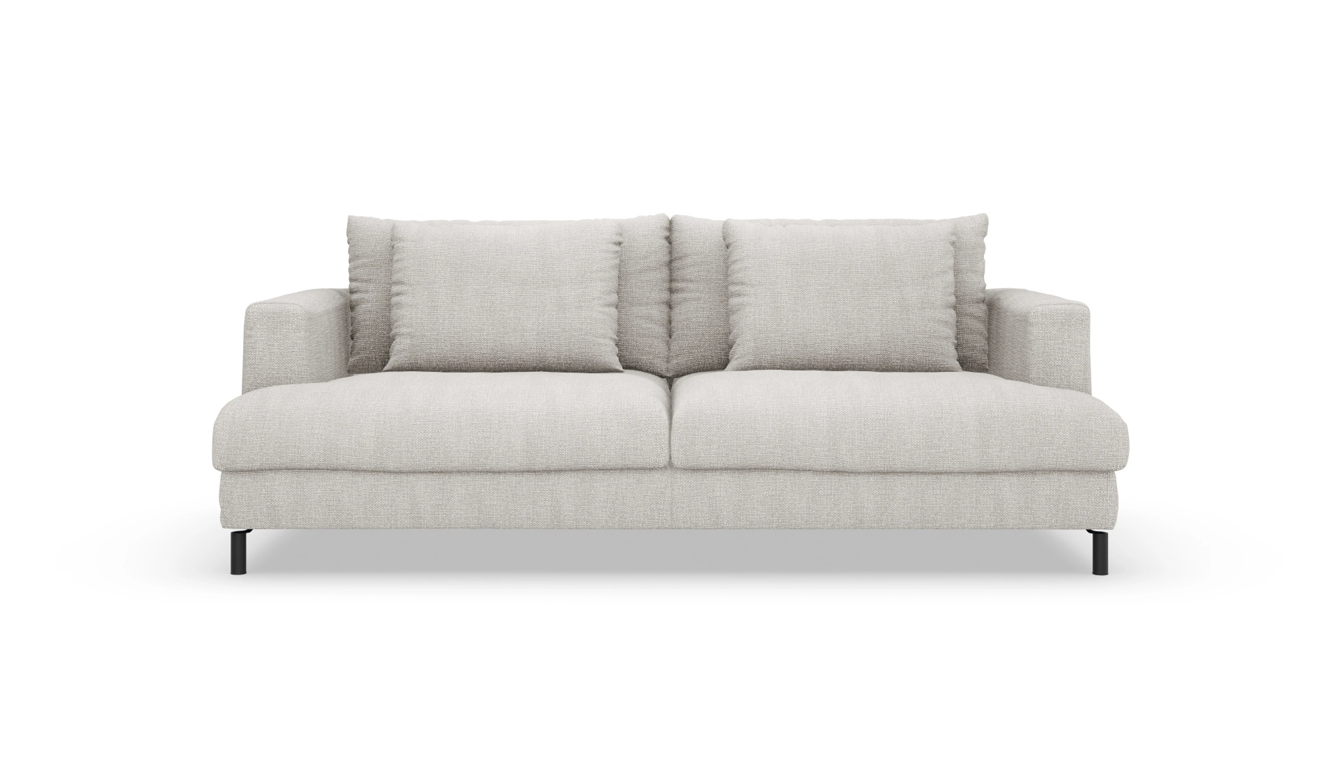 Sofa Faro in Stoff Ansicht des Produktes Faro 3-Sitzer in Stoff weiß