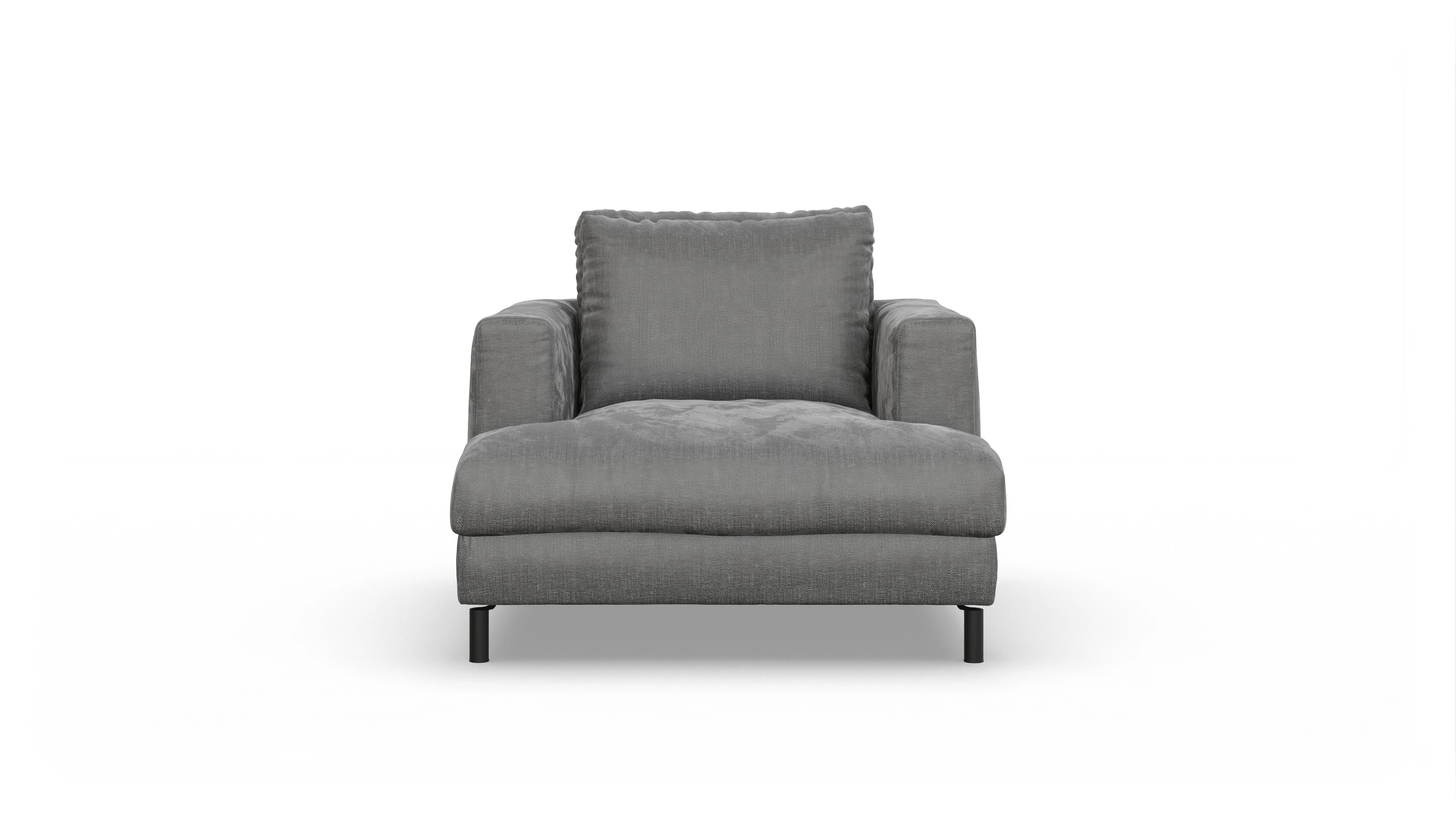 Ansicht des Produktes Faro Sessel in Stoff grau