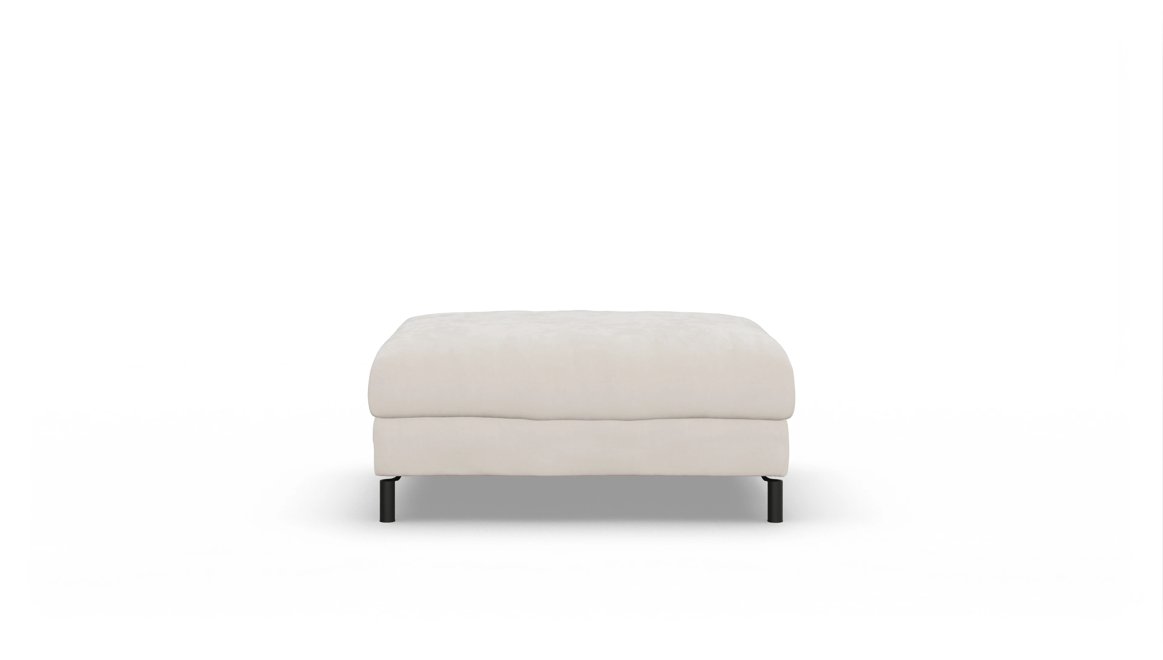 Ansicht des Produktes Faro Hocker in Samt weiß