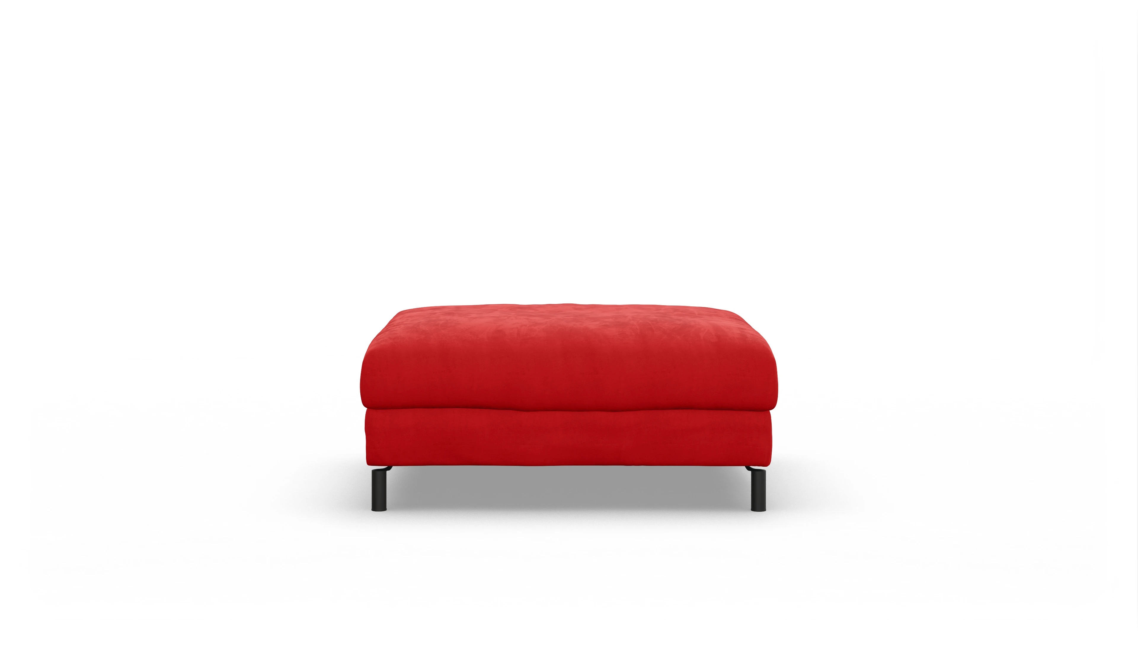 Ansicht des Produktes Faro Hocker in Samt rot