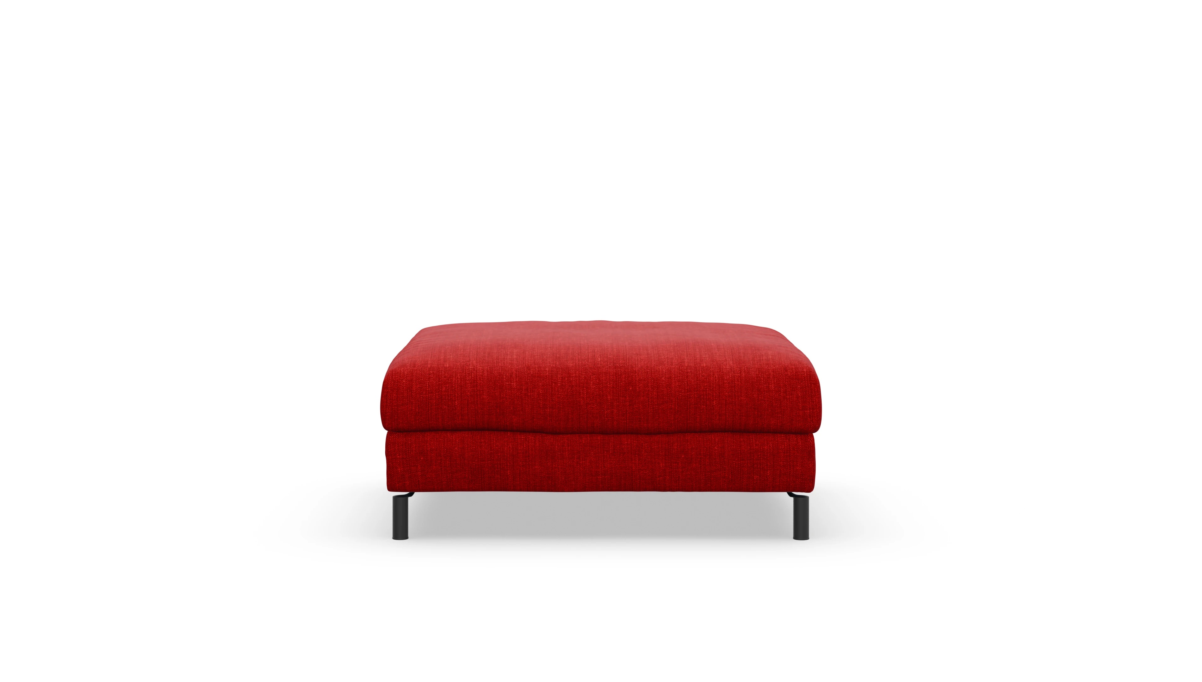 Ansicht des Produktes Faro Hocker in Stoff rot