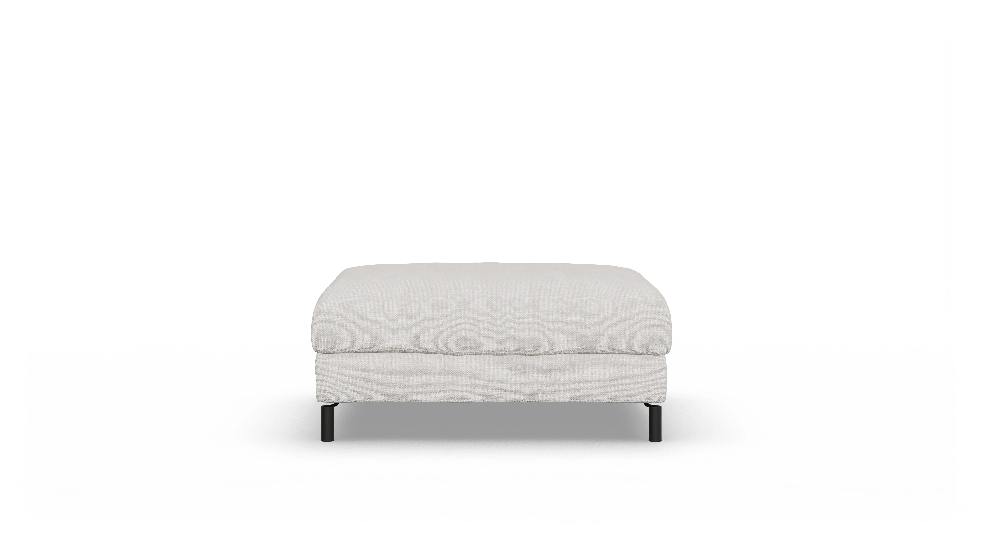 Ansicht des Produktes Faro Hocker in Stoff weiß