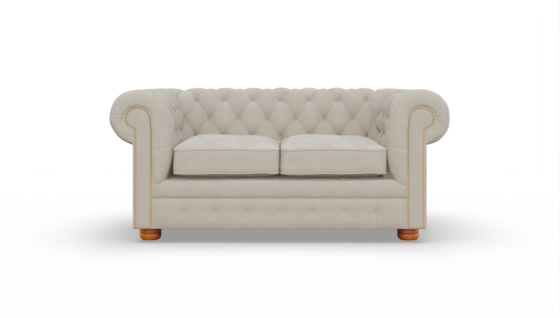 Ansicht des Produktes William 2-Sitzer in Samt beige