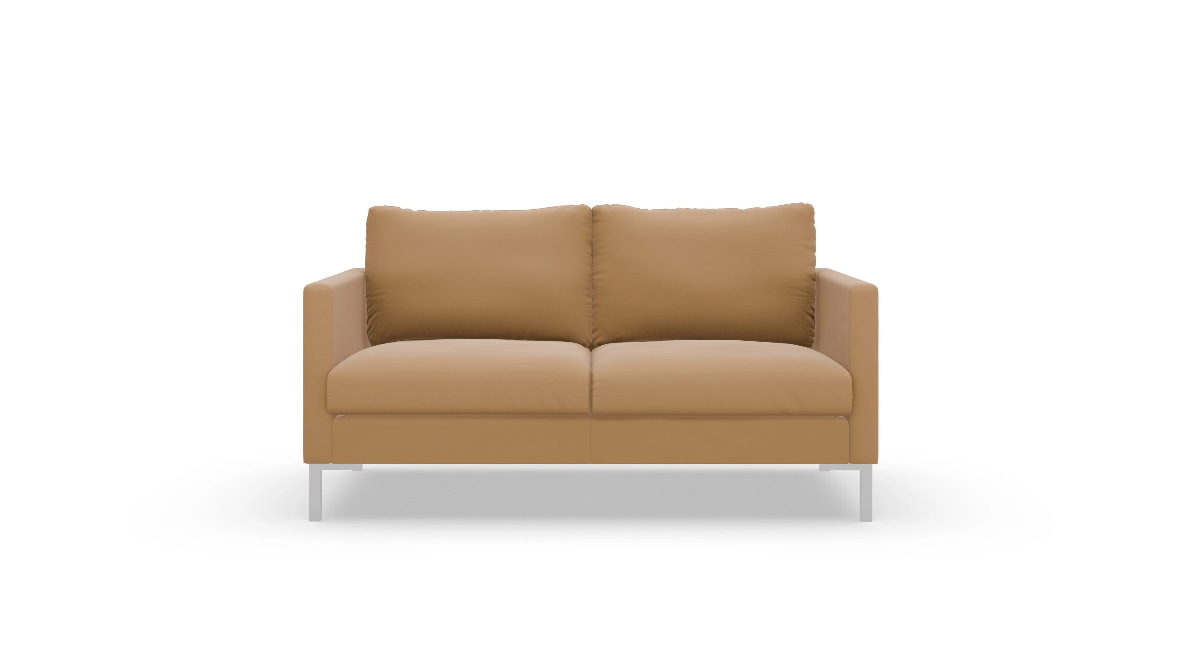 Designer-Sofa Jacobsen in Leder Ansicht des Produktes Jacobsen 2-Sitzer in Leder braun