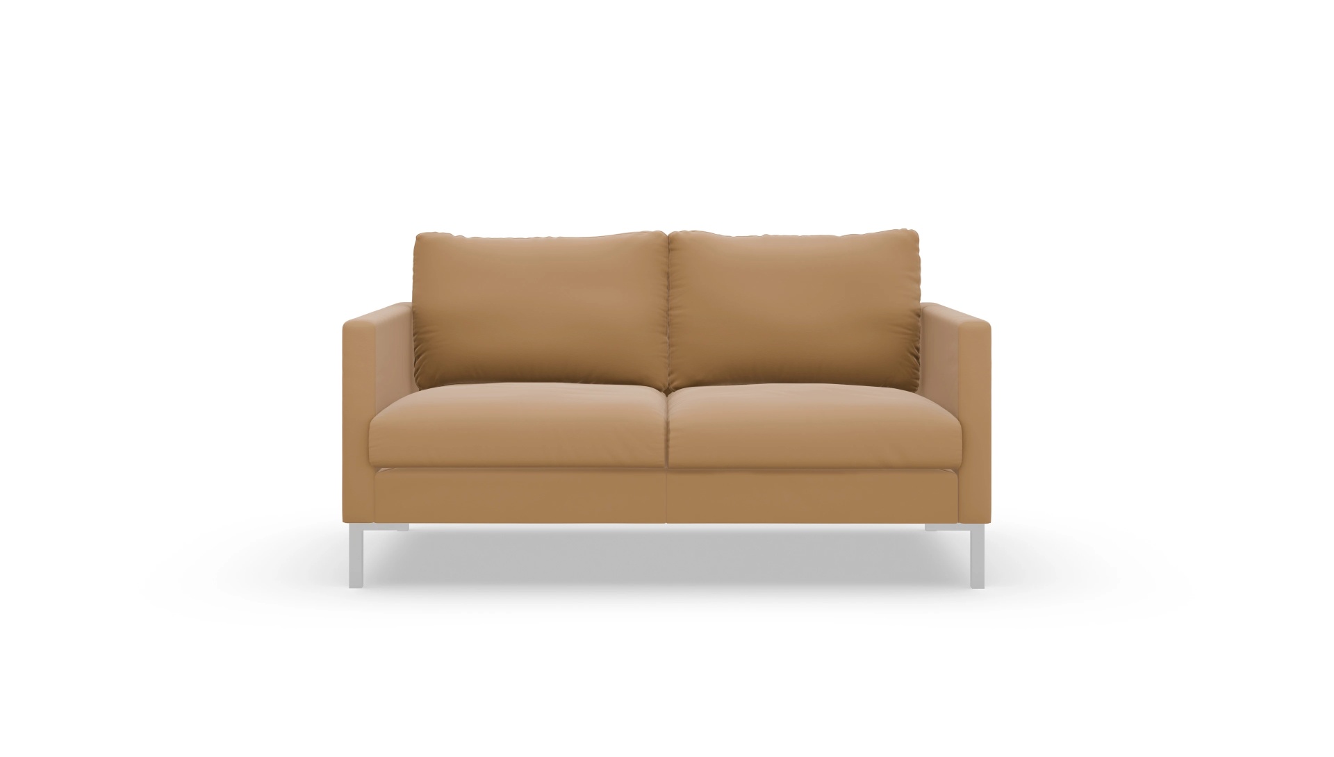 Designer-Sofa Jacobsen in Leder Ansicht des Produktes Jacobsen 2-Sitzer in Leder braun