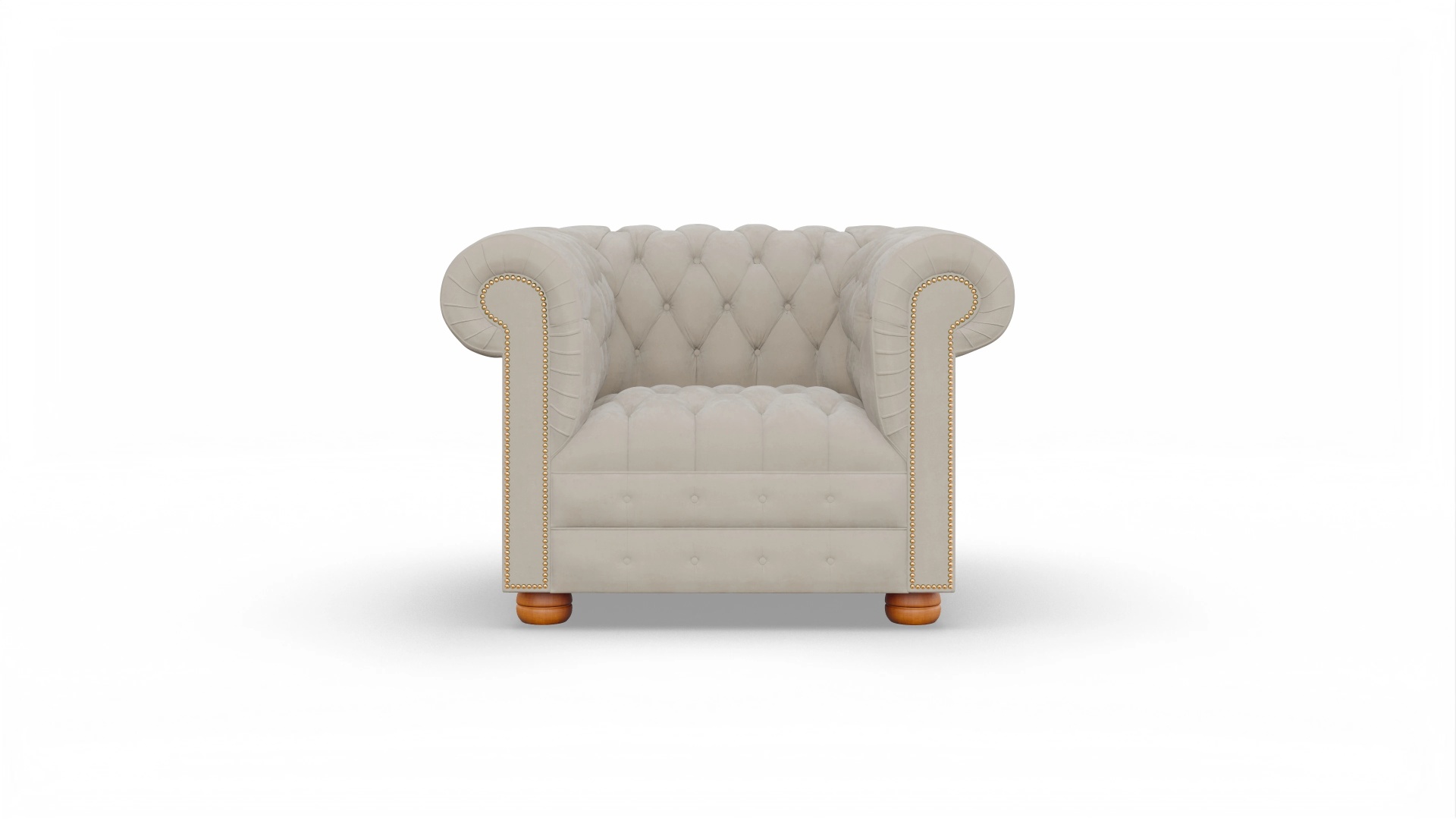 Ansicht des Produktes Osmond Sessel in Samt beige